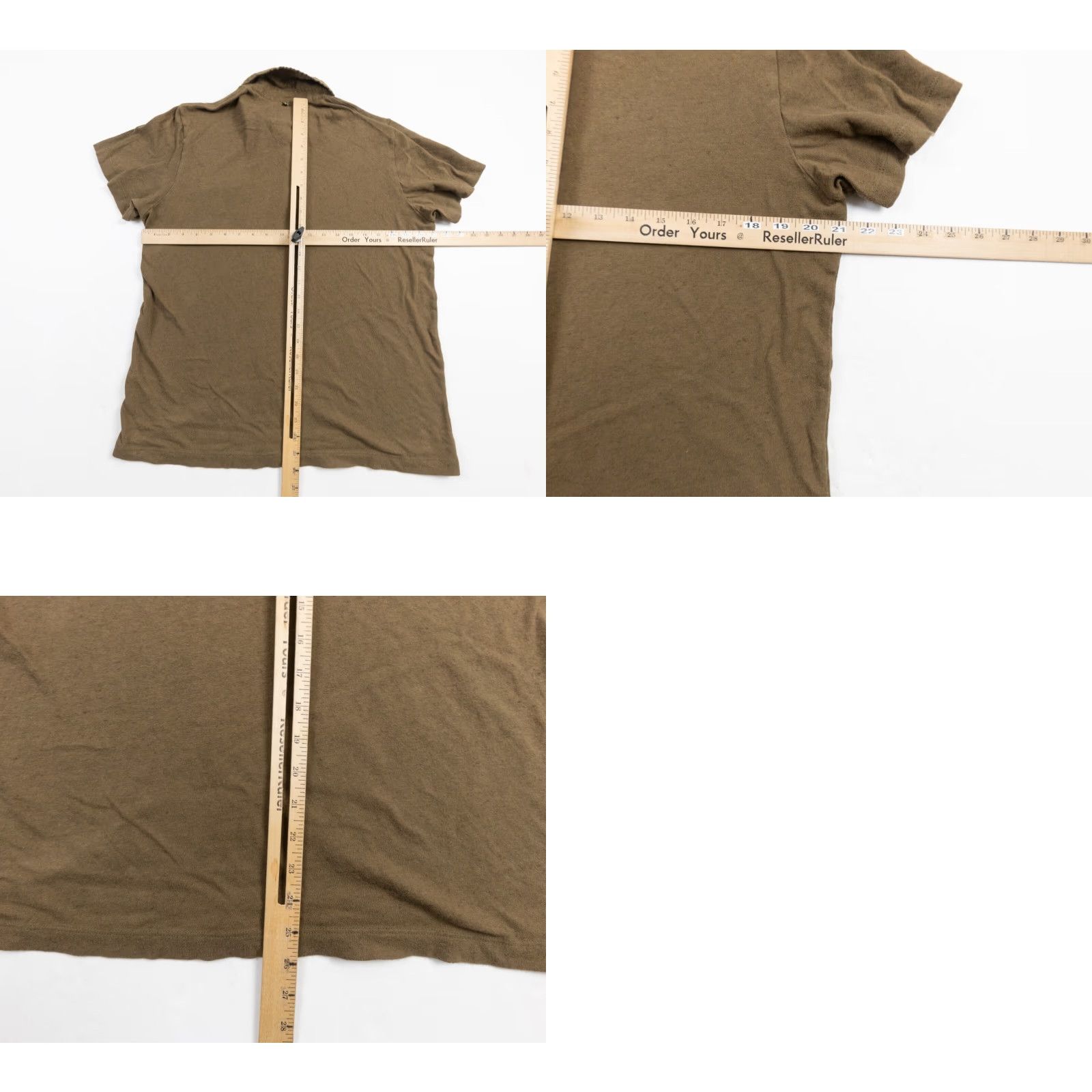 Billy Reid VINTAGE Billy Reid Mens Polo Shirt Large Brown Cotton Linen Short Sleeve Collared Preppy Size US L / EU 52-54 / 3 - 8 Thumbnail