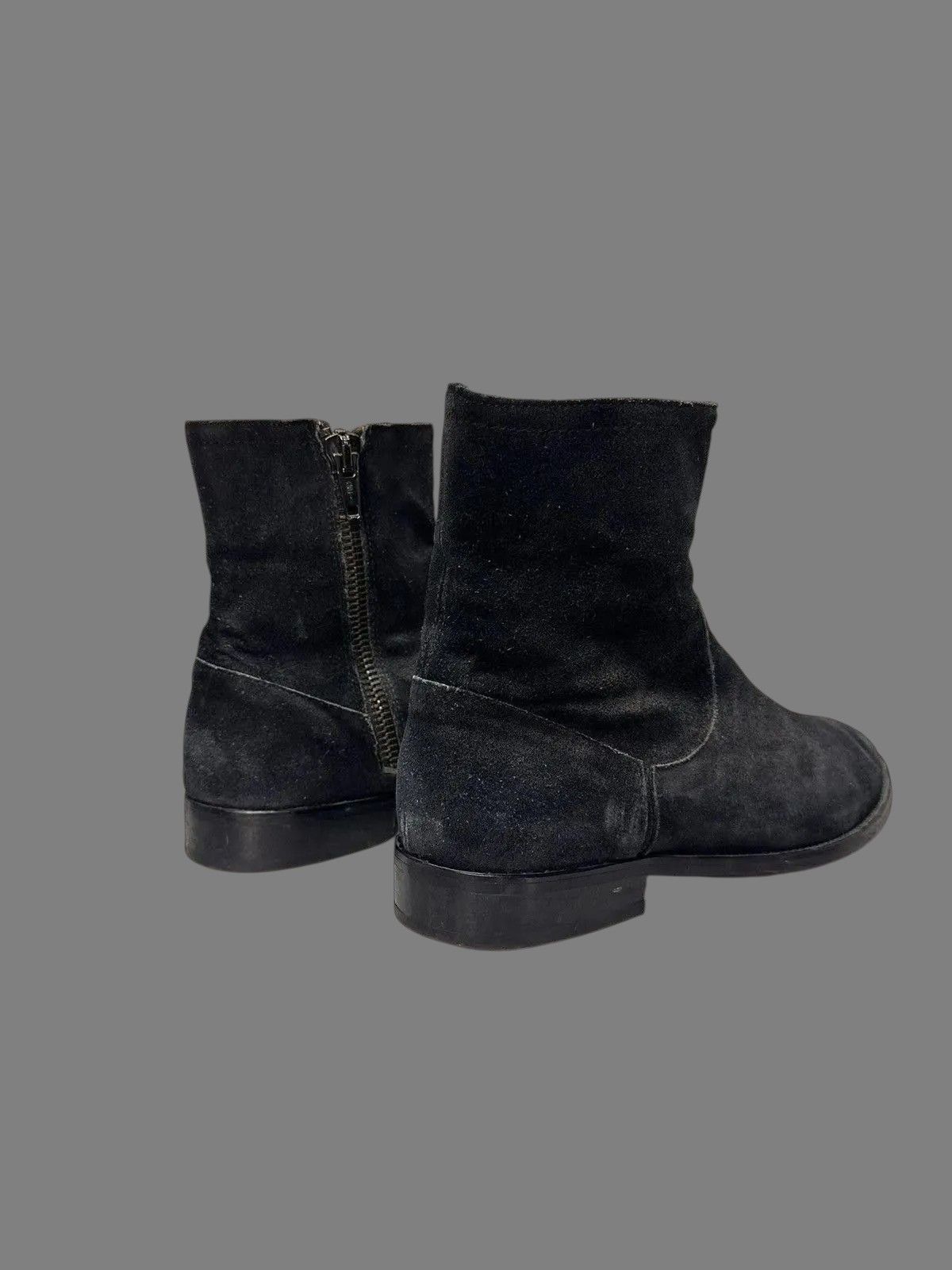 If Six Was Nine Italy Leather Mens Boots AS98 Meltal Zip Rick Owens Style Size US 8 / EU 41 - 6 Thumbnail
