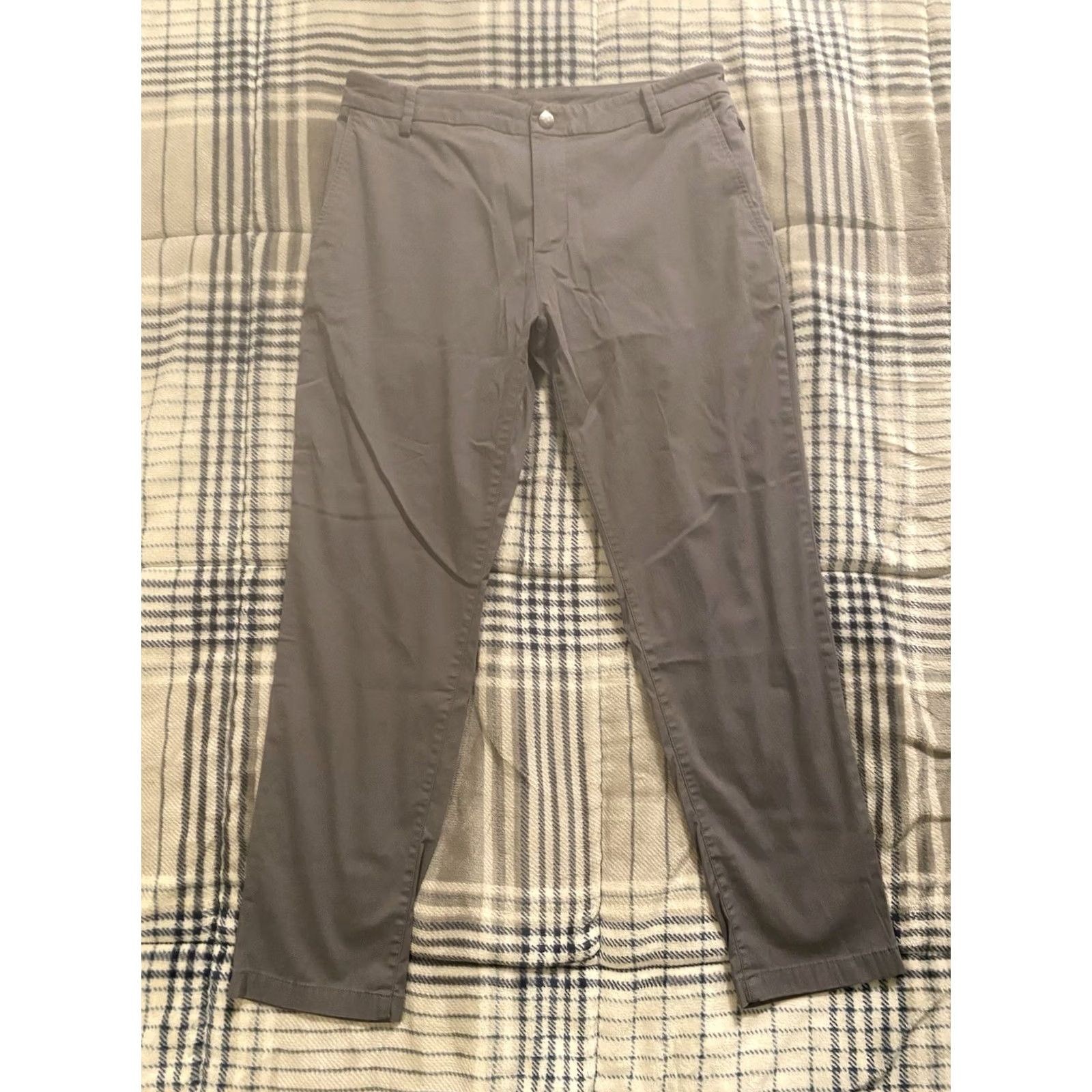 Vintage Bird Dogs Boom Pants Men 32x28 Gray Chino Golf Casual Preppy Athletic Stretch Breathable Tapered Pocket Zip Button Slim Inseam 28 Regular Size 32 Size US 32 / EU 48 - 2 Thumbnail