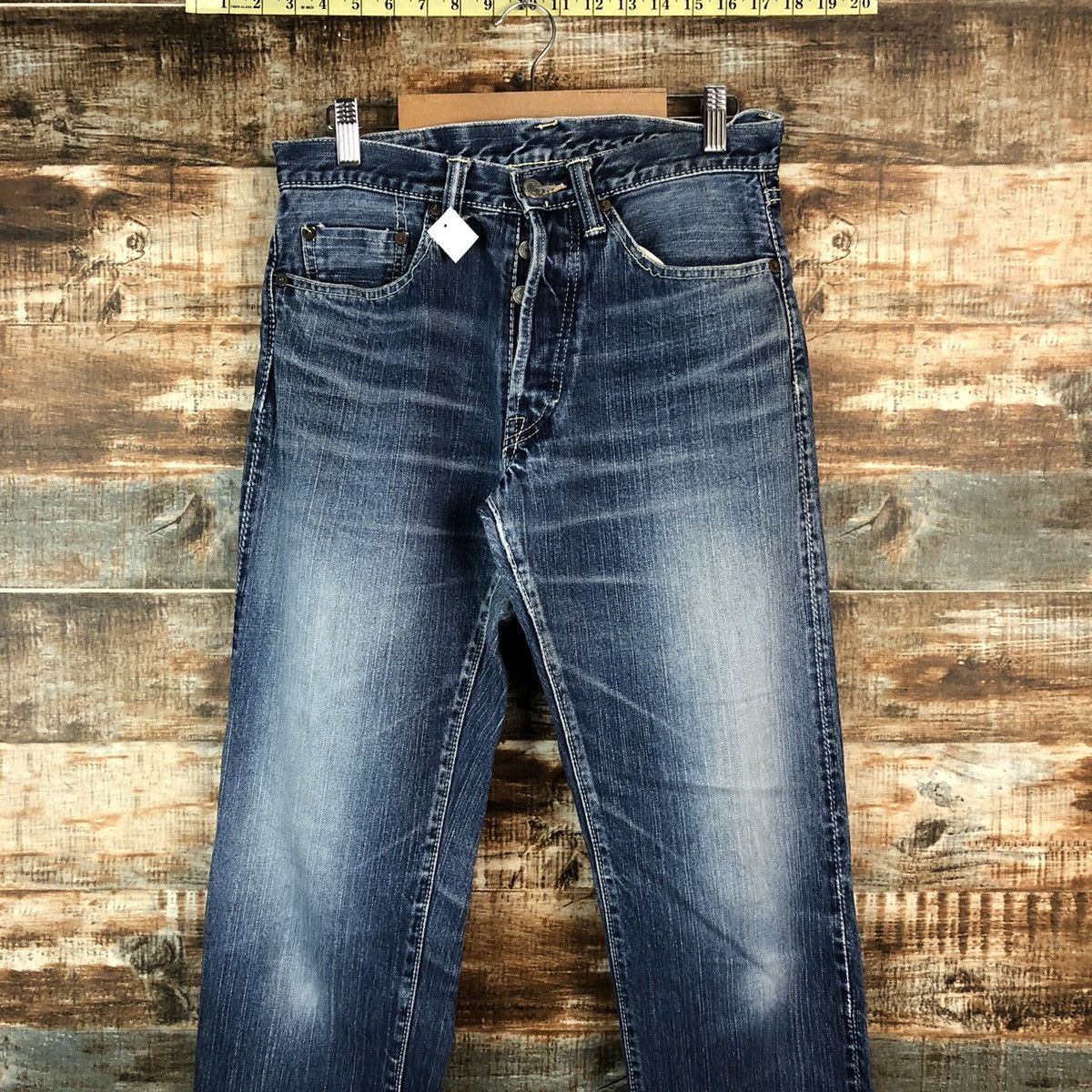 Eternal DL Eternal Blue Distressed Denim Pants #C143 Size US 29 - 2 Thumbnail