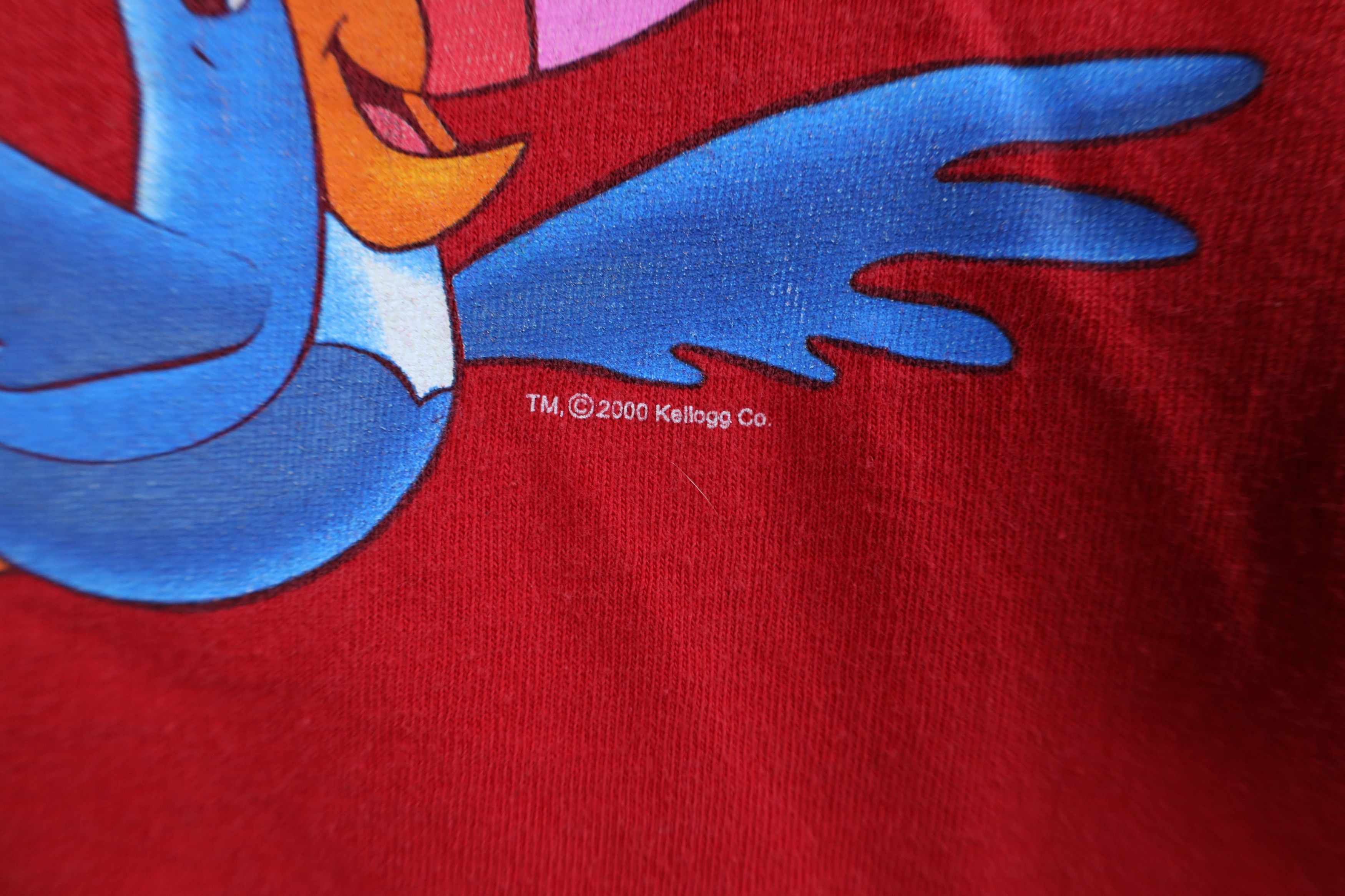 Vintage Vintage Y2K 2000 Kellogg Cereal Short Sleeve T-Shirt Red Size US XL / EU 56 / 4 - 7 Thumbnail