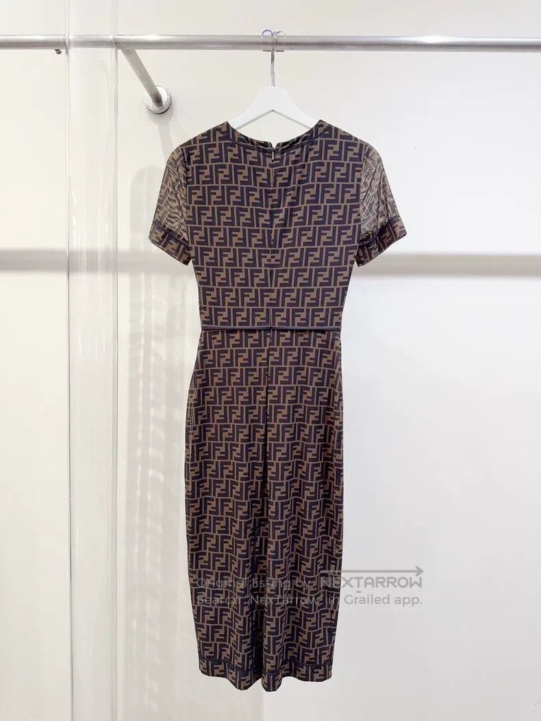 Fendi Fendi Logo-printed dress Size XXS / US 00 / IT 34 - 3 Thumbnail