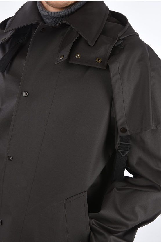 Bottega Veneta Coated Stretch Trench Cotton Coat in Fondente Size US M / EU 48-50 / 2 - 3 Thumbnail