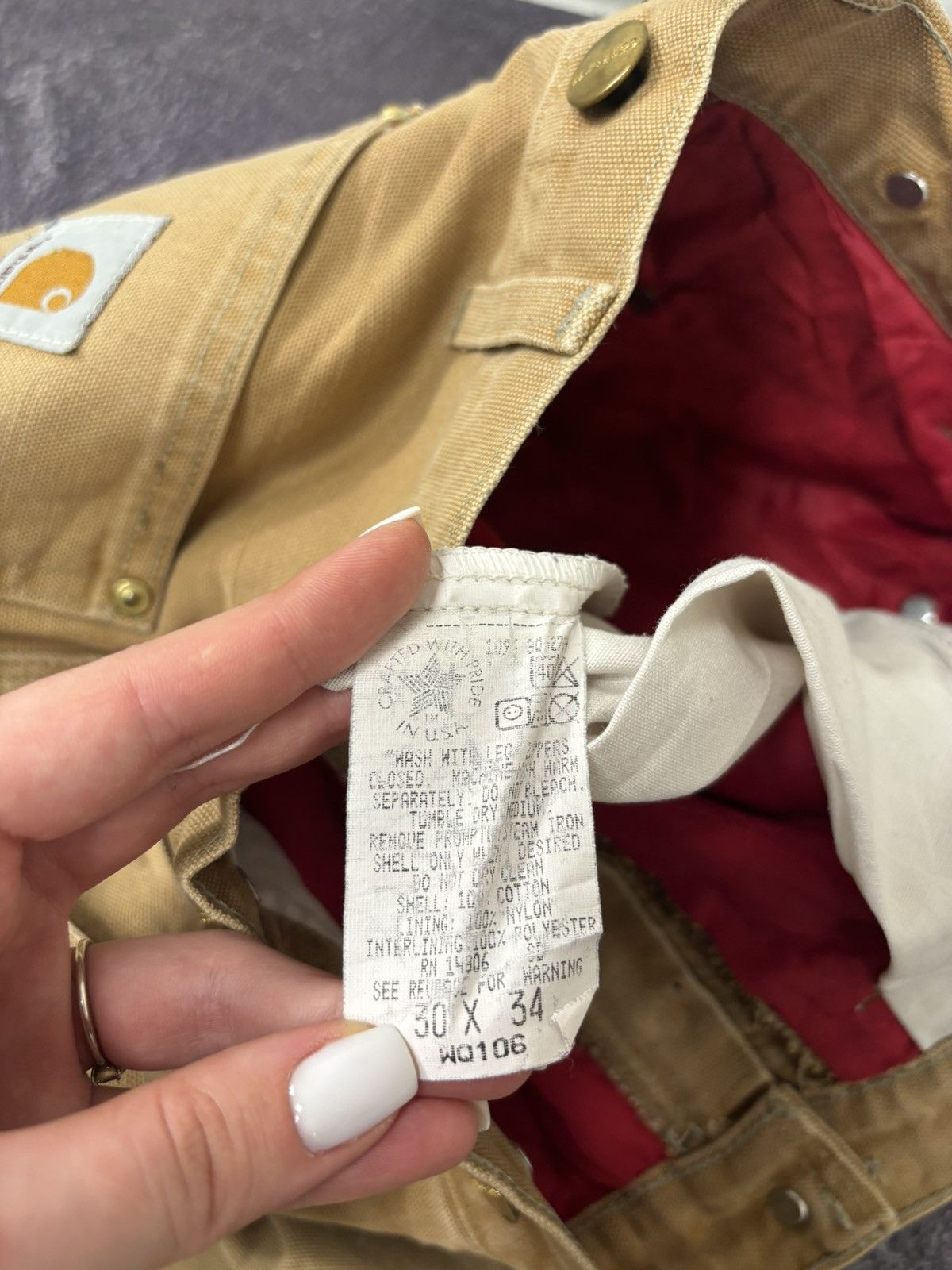 Carhartt Vintage 90s Carhartt USA Side Zip Rare Work Hype Baggy Pants Size US 30 / EU 46 - 17 Thumbnail