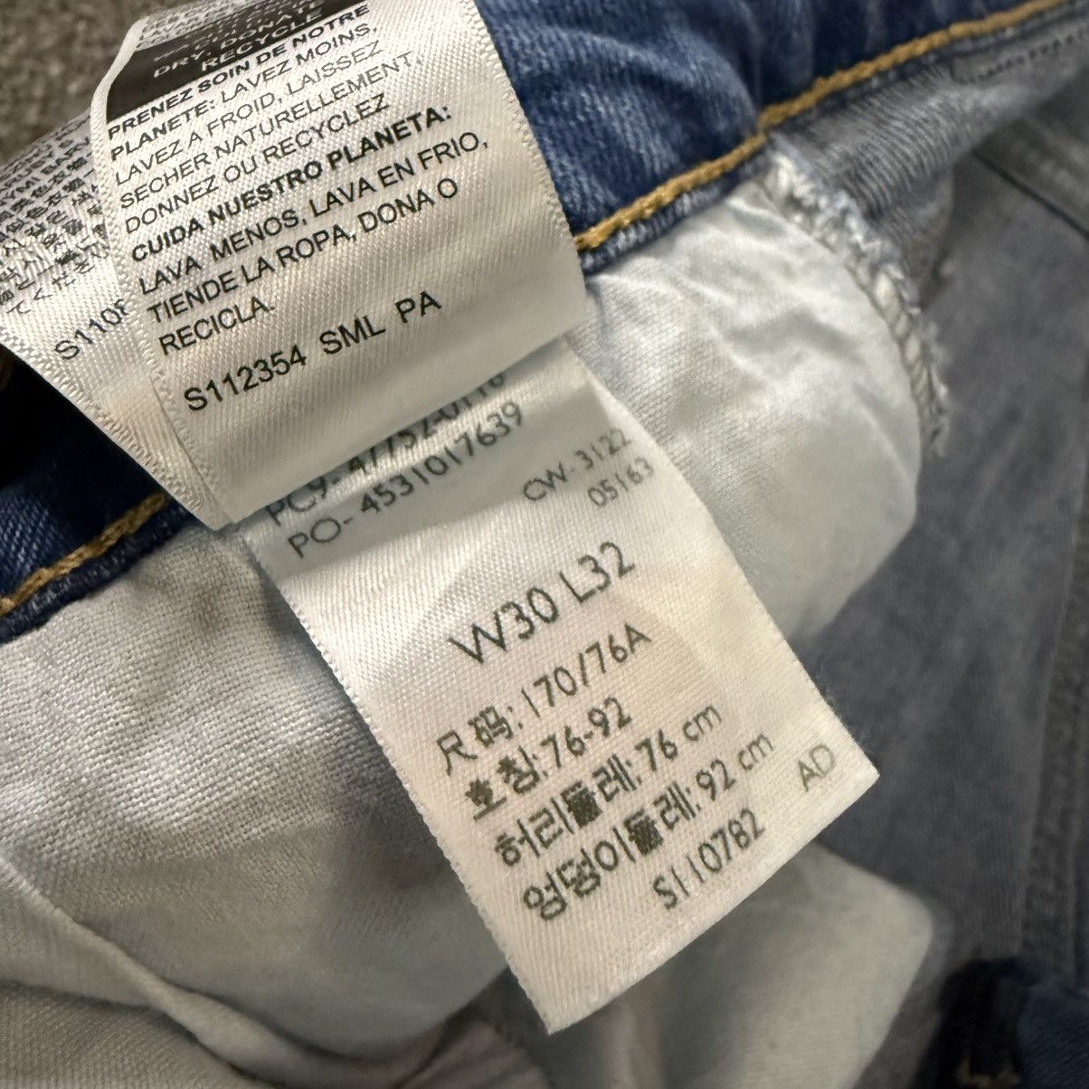 Levi's Levis Denizen 232 Slim Straight Blue Faded Denim W30 Size US 30 / EU 46 - 15 Thumbnail