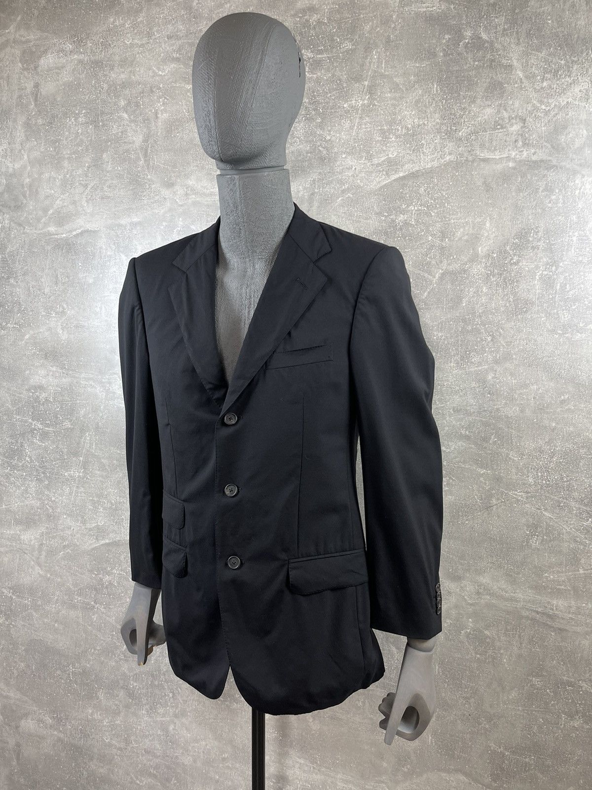 Gucci Gucci Wool Black Luxury 3 Button Blazer Tom Ford Era Size 46R - 4 Thumbnail