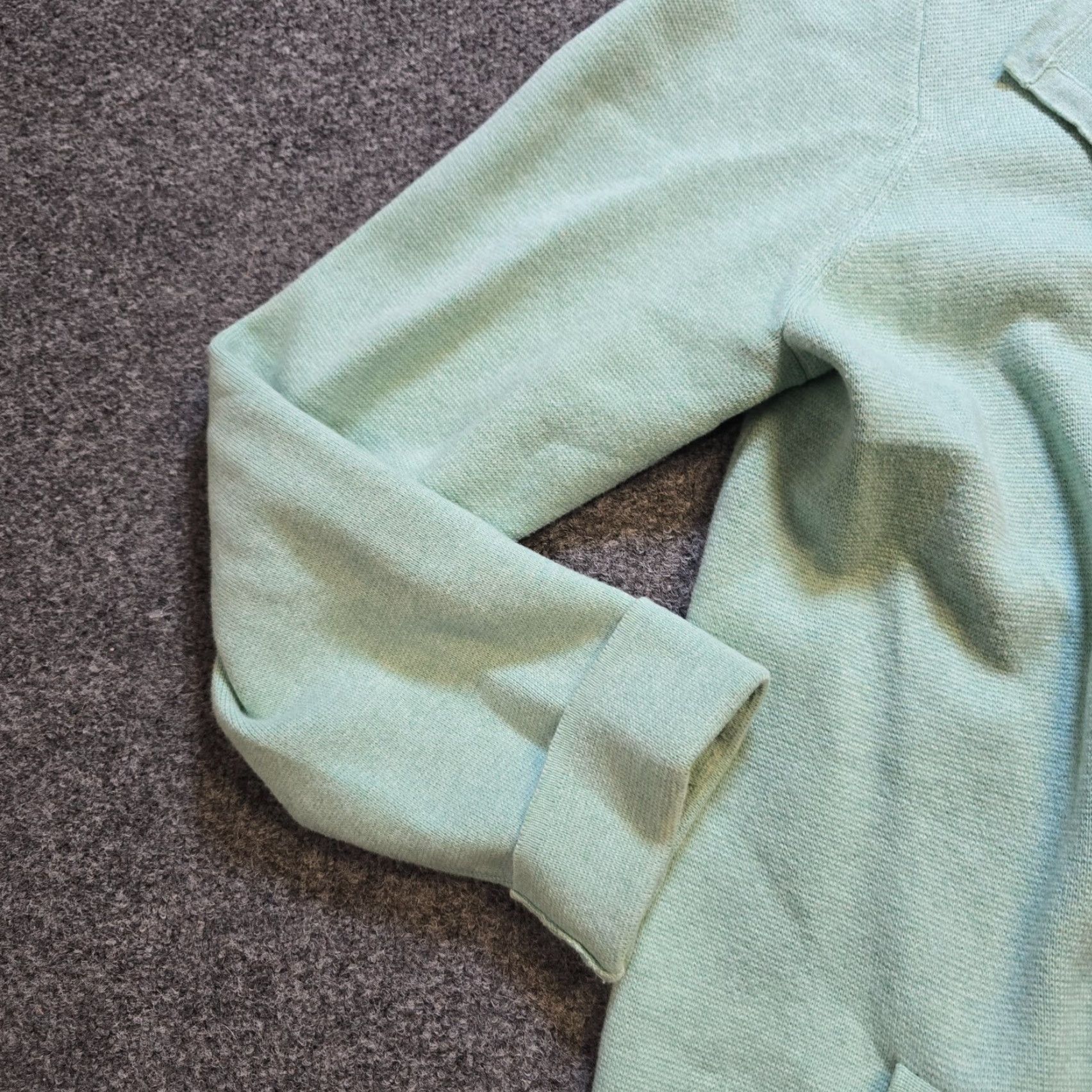 J.Crew J.CREW Cardigan Womens XL Green Knit Open Pockets Casual Capsule Sweater Shirt Size XL / US 12-14 / IT 48-50 - 4 Thumbnail