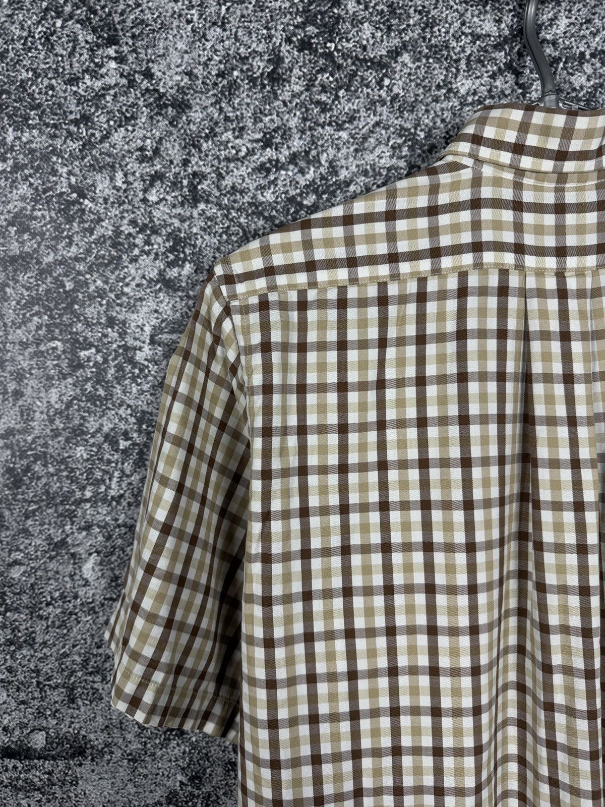 Aquascutum Aquascutum London Short Sleeve Plaid Shirt Button Up Size S Size US S / EU 44-46 / 1 - 11 Thumbnail