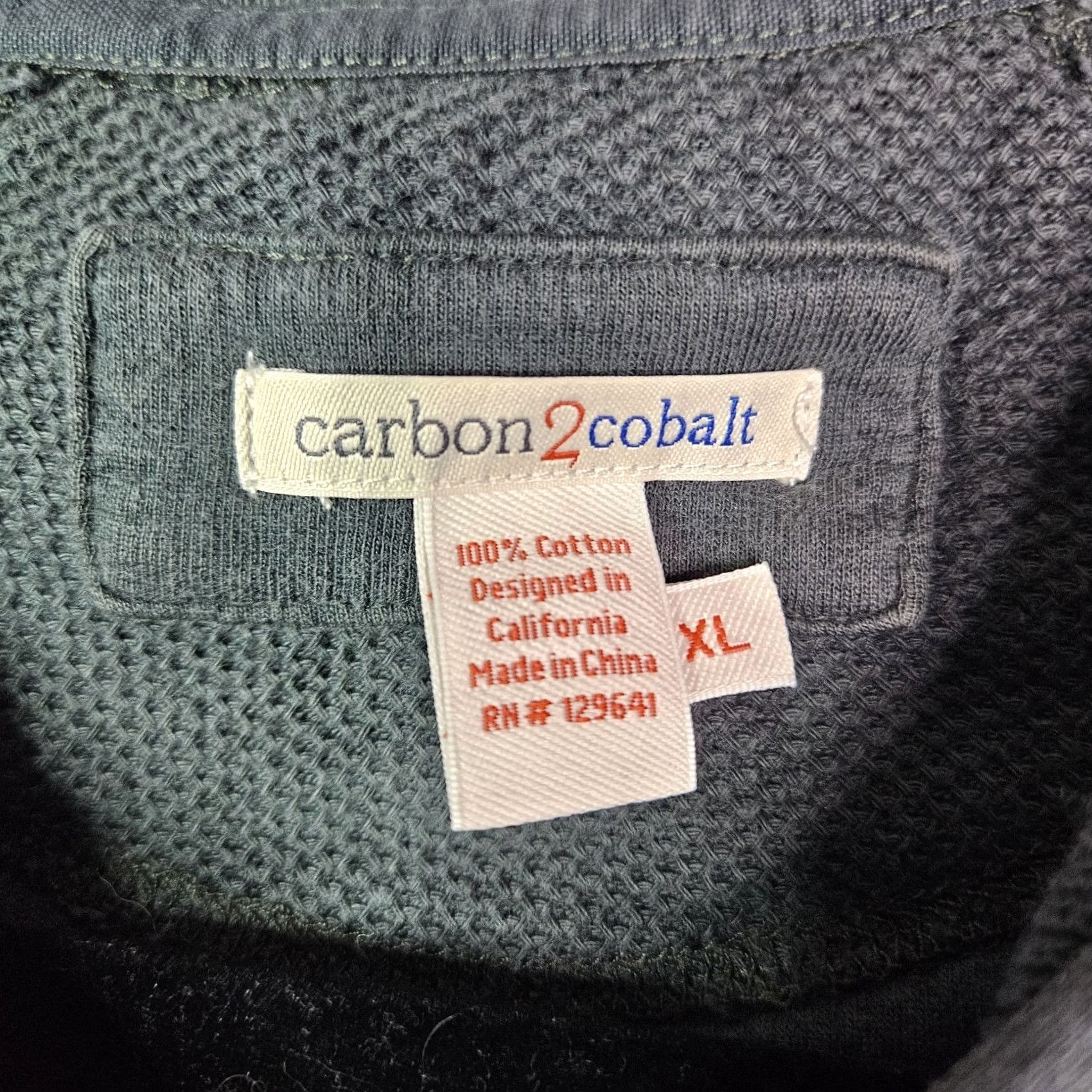 Carbon2Cobalt Carbon 2 Cobalt Men’s Grey Cotton Zip Up Hoodie Jacket XL Gray Solid Cotton Outer Shell All Seasons Casual Outdoor Regular Fit Men"} Size US XL / EU 56 / 4 - 7 Thumbnail
