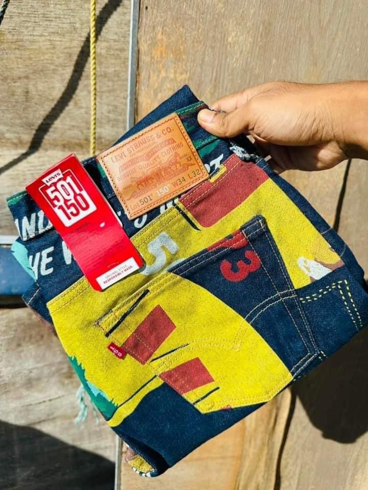 Levi's rare levis all overprint Banner 150th anniversary Size US 34 / EU 50 - 9 Thumbnail