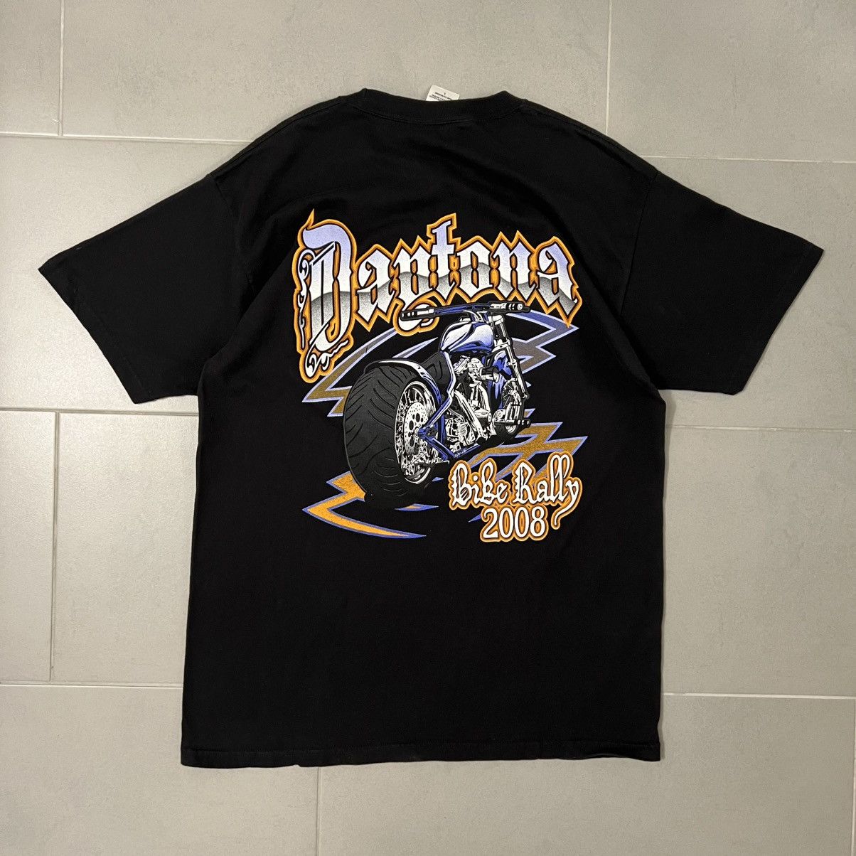 VTG Daytona 2008 BIKE WEEK Tee Motorcycle Fest Black Harley
