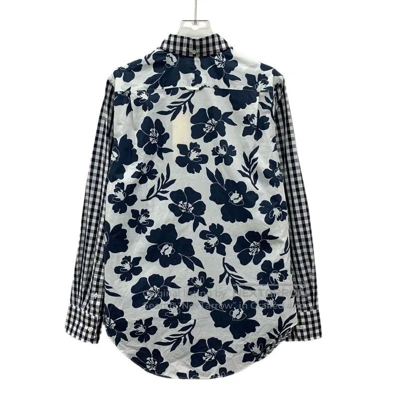 Thom Browne Thom Browne Turn-down single-breasted long-sleeve shirt Size US S / EU 44-46 / 1 - 2 Thumbnail