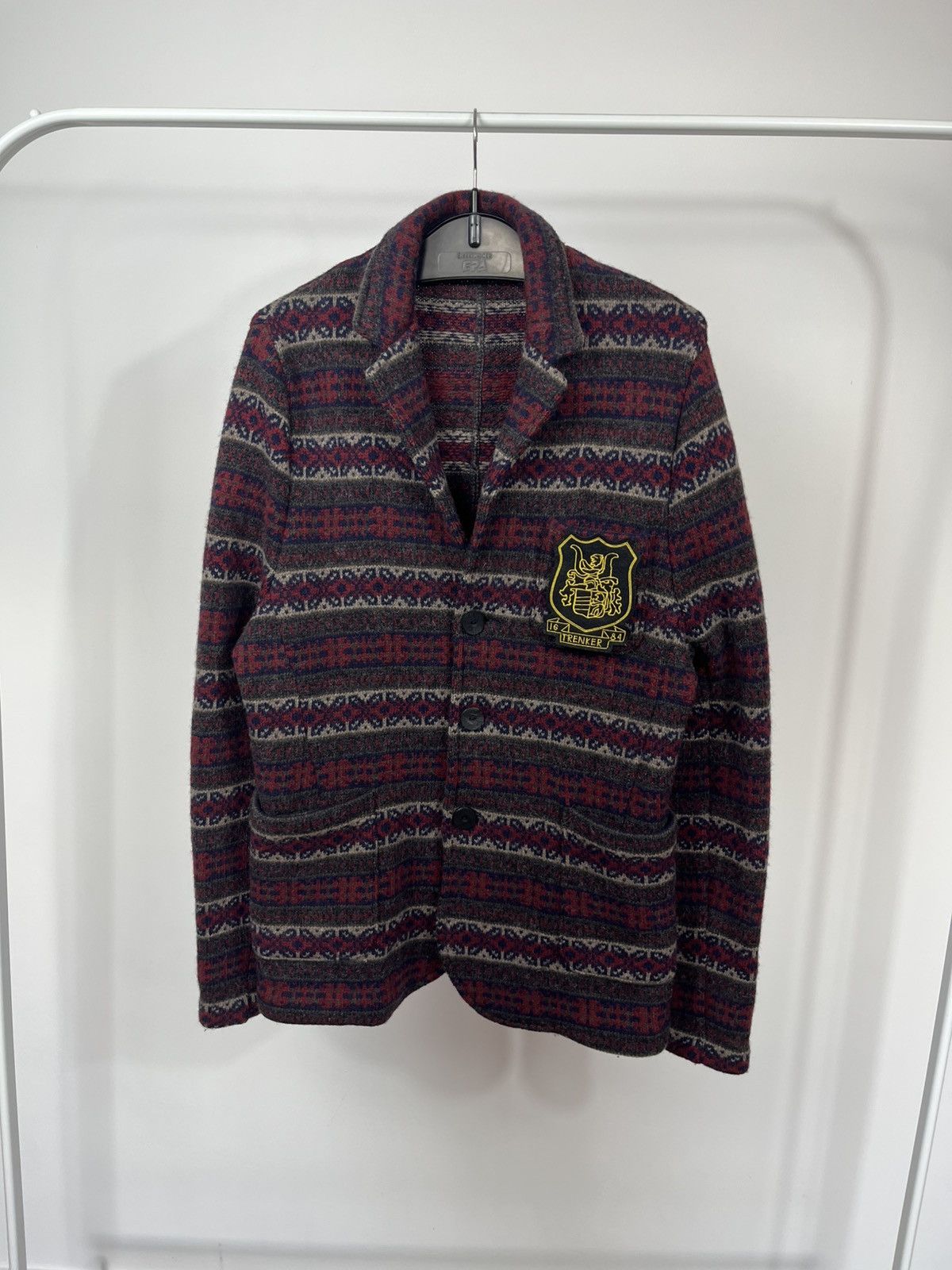 Other Luis Trenker Cardigan Wool Pattern Knit Men Size S Jacket Size US S / EU 44-46 / 1 - 1 Thumbnail