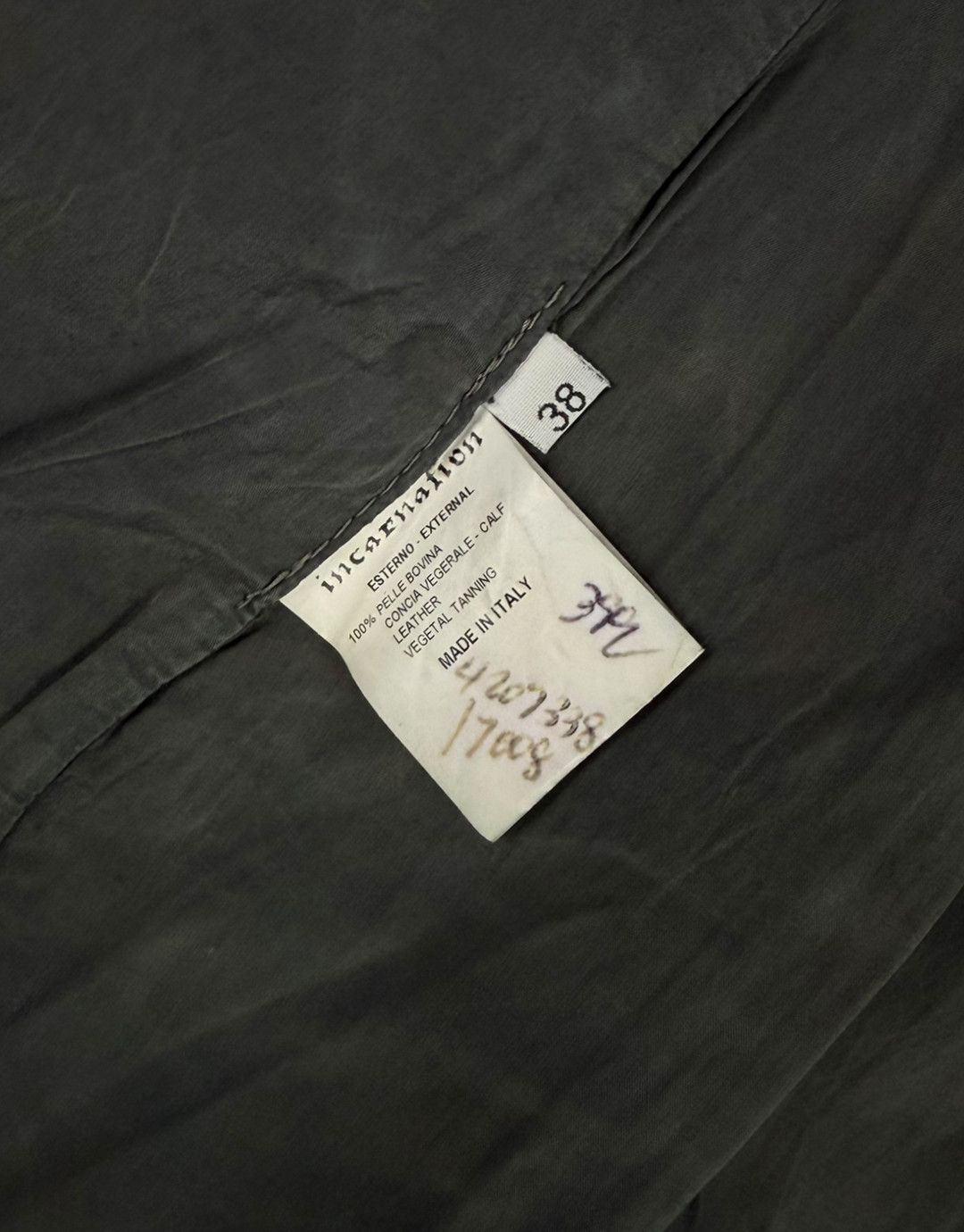 Incarnation Incarnation Sample Leather Wrap Skirt Size 38" / US 16 / IT 52 - 7 Thumbnail