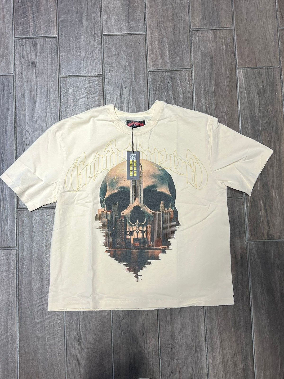 Godspeed GODSPEED SKYLINE TEE BONE Size US L / EU 52-54 / 3 - 1 Thumbnail