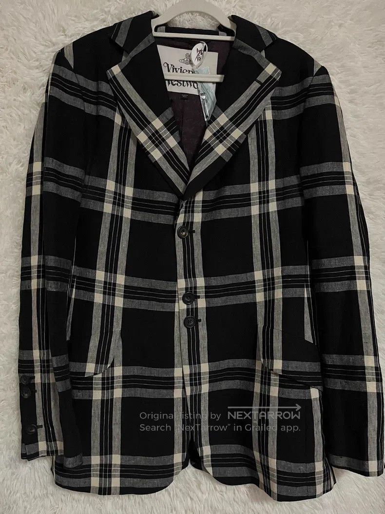 Vivienne Westwood Vivienne Westwood Plaid Linen Coat Size US M / EU 48-50 / 2 - 1 Thumbnail