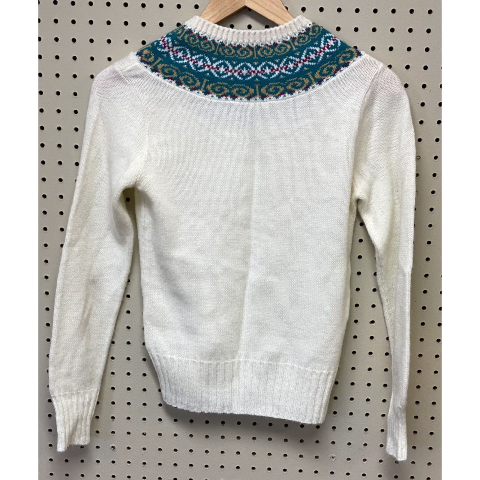 Vintage VINTAGE Cream Garland Acrylic Long Sleeve Crew Neck Sweater Women's S Size S / US 4 / IT 40 - 2 Thumbnail