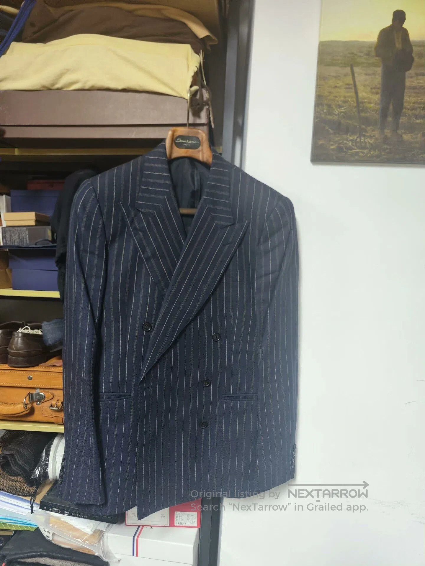 RRL Ralph Lauren RRL Double-Breasted Wool-Linen Blazer. Size US L / EU 52-54 / 3 - 1 Thumbnail