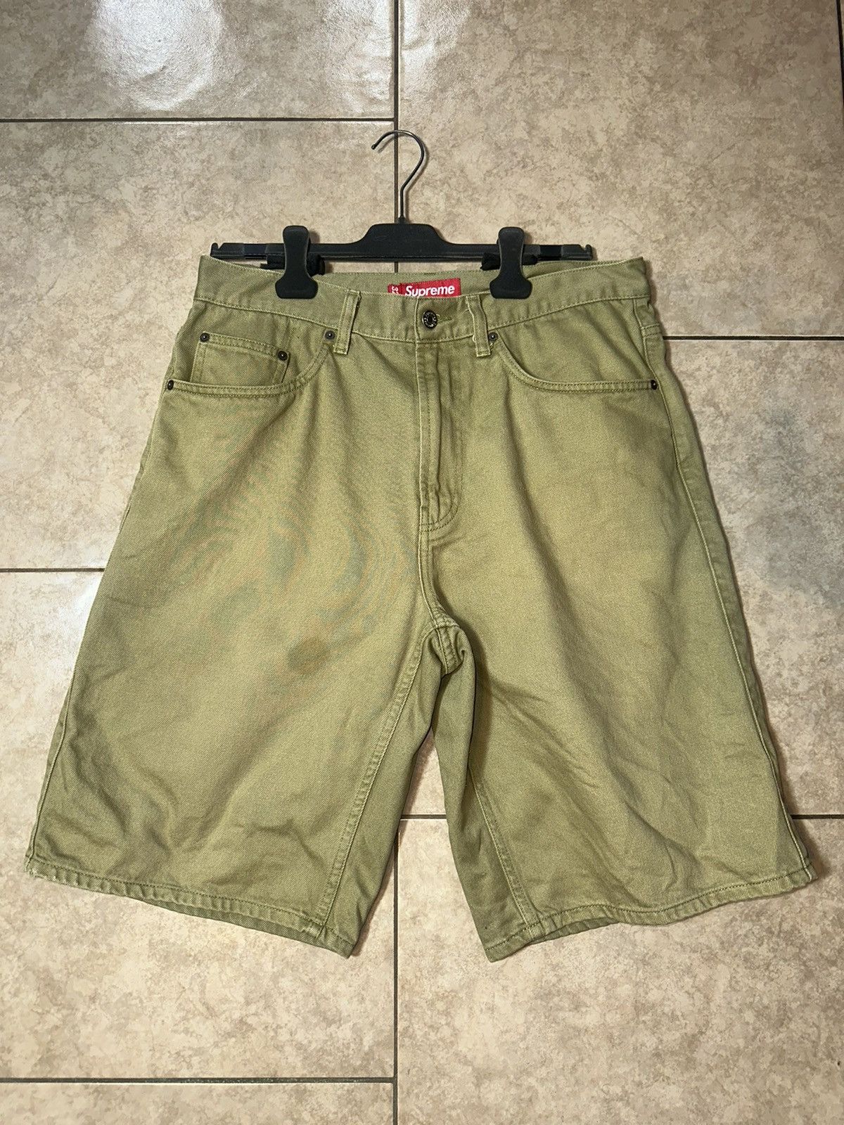 Supreme Supreme Baggy Denim Shorts Green | Grailed