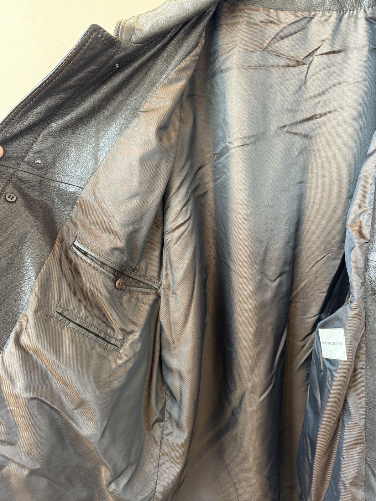 Genuine Leather Echt Leder Deer leather jacket brown Size US XXL / EU 58 / 5 - 9 Thumbnail