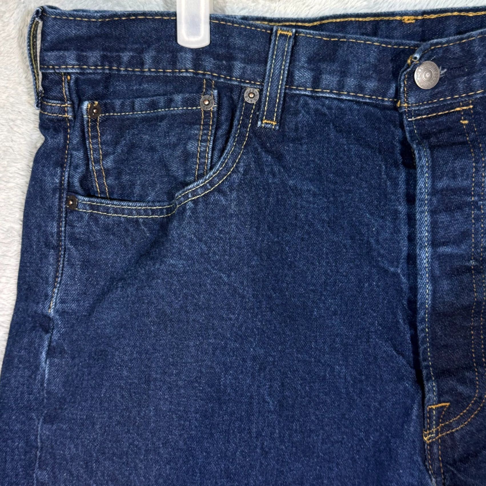 American Eagle Outfitters Levi’s 501 Men’s Jeans Blue Denim Straight Leg Button Fly 38x29 Jeans Men Size US 34 / EU 50 - 3 Thumbnail