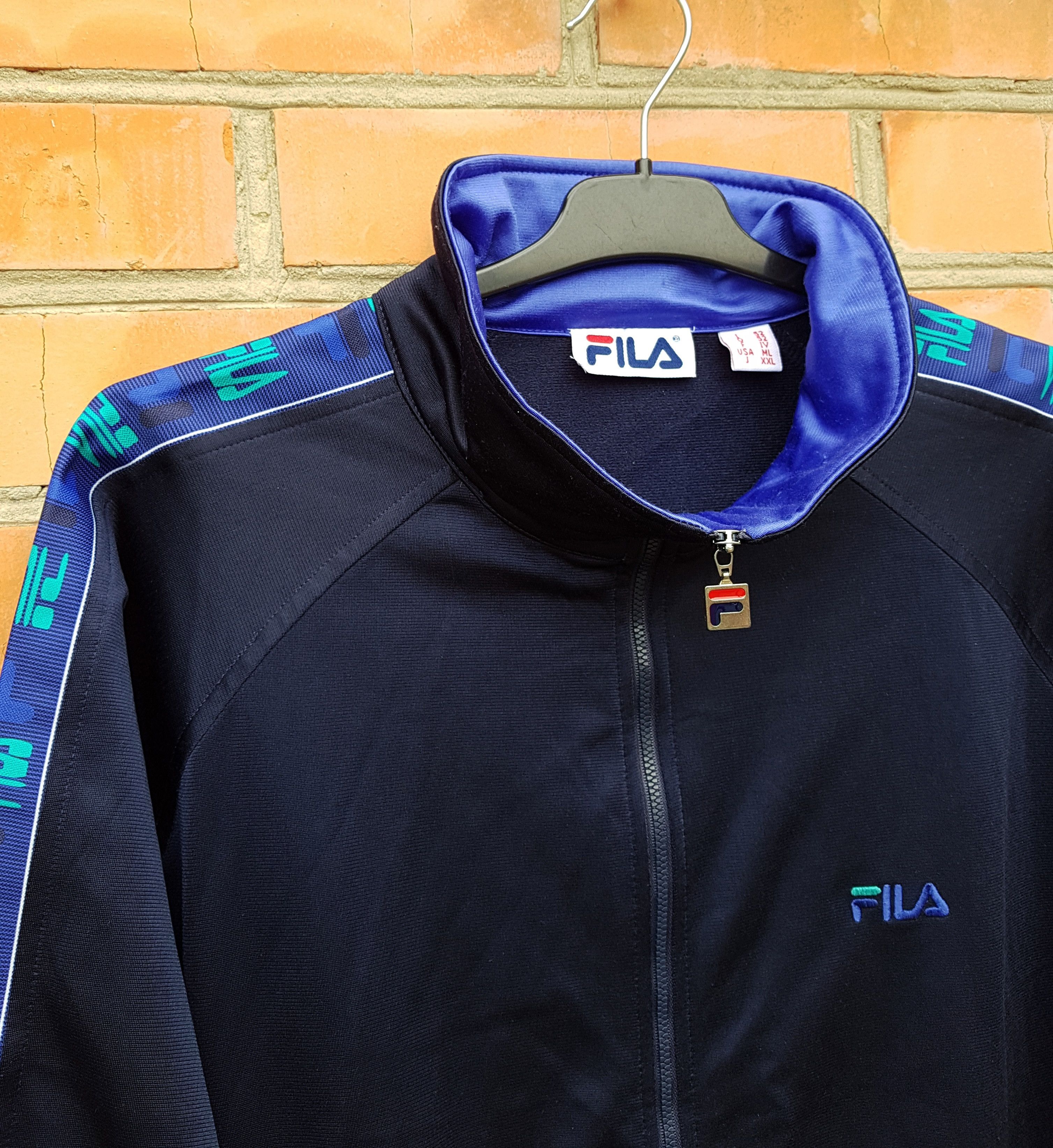 Fila Retro Fila Y2K Vintage 90s Track Top Tape Full Zip Jacket Size US L / EU 52-54 / 3 - 3 Thumbnail