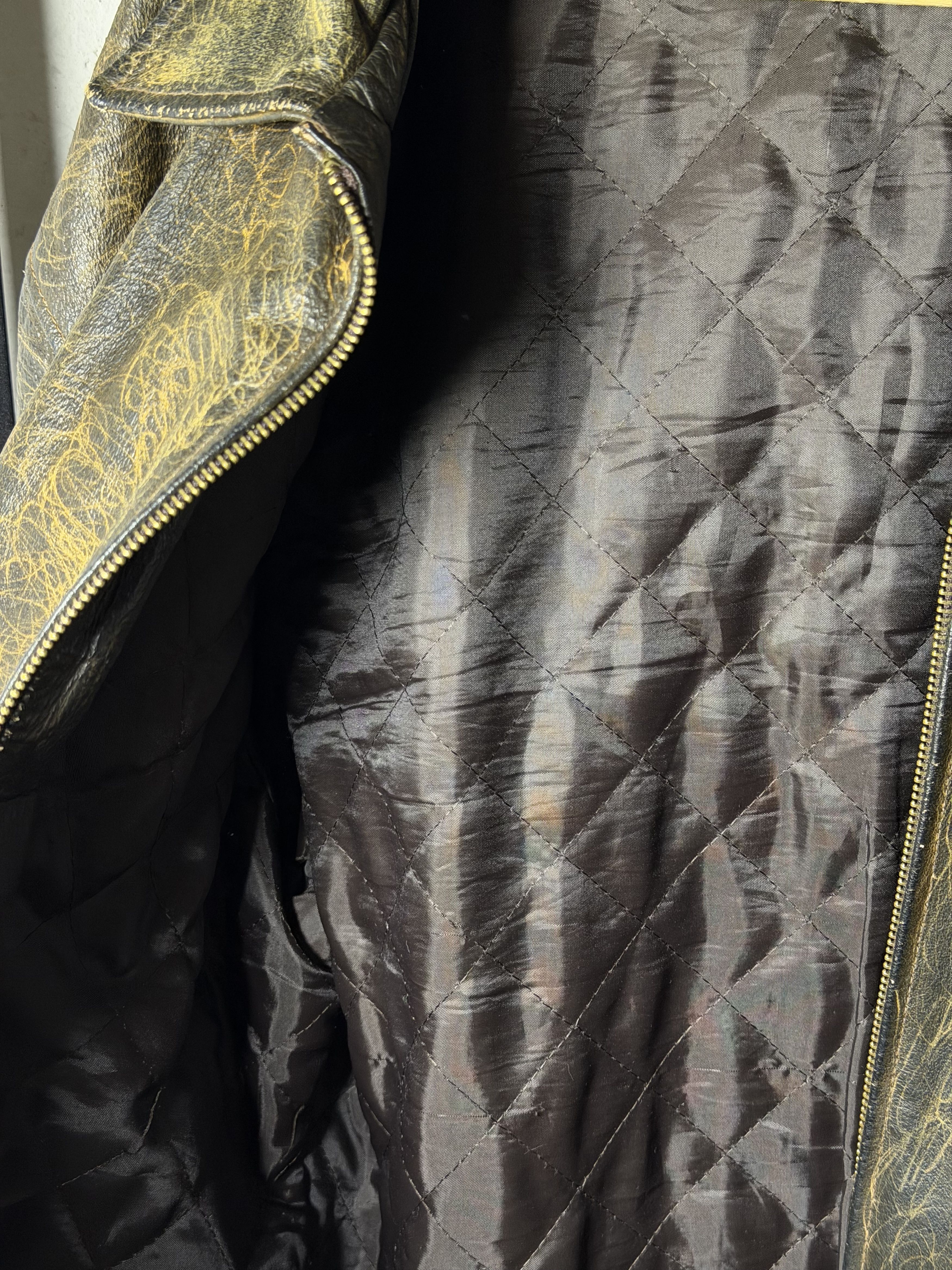 Genuine Leather Boxy Italian Genuine Leather Padded Jacket Size US XL / EU 56 / 4 - 9 Thumbnail