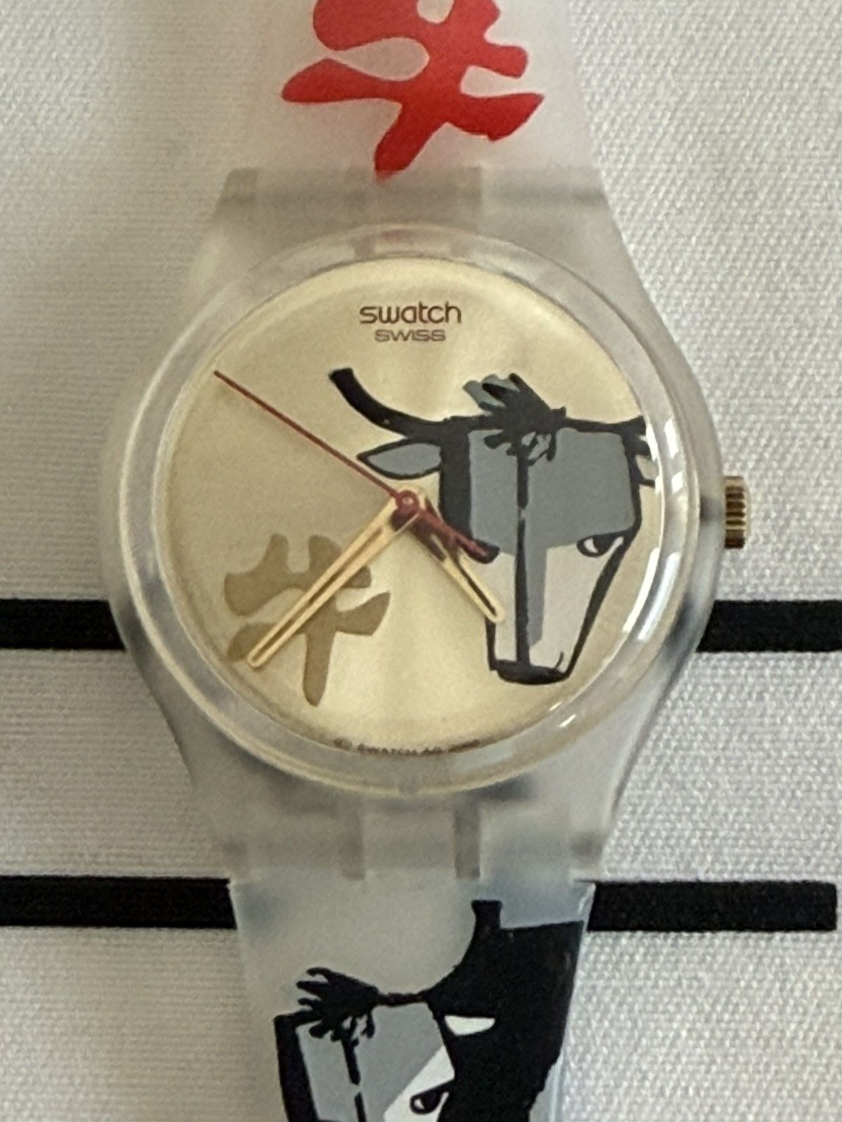 Swatch This item is the Swatch "Bulls on Parade" (Model GE222) Size ONE SIZE - 1 Thumbnail