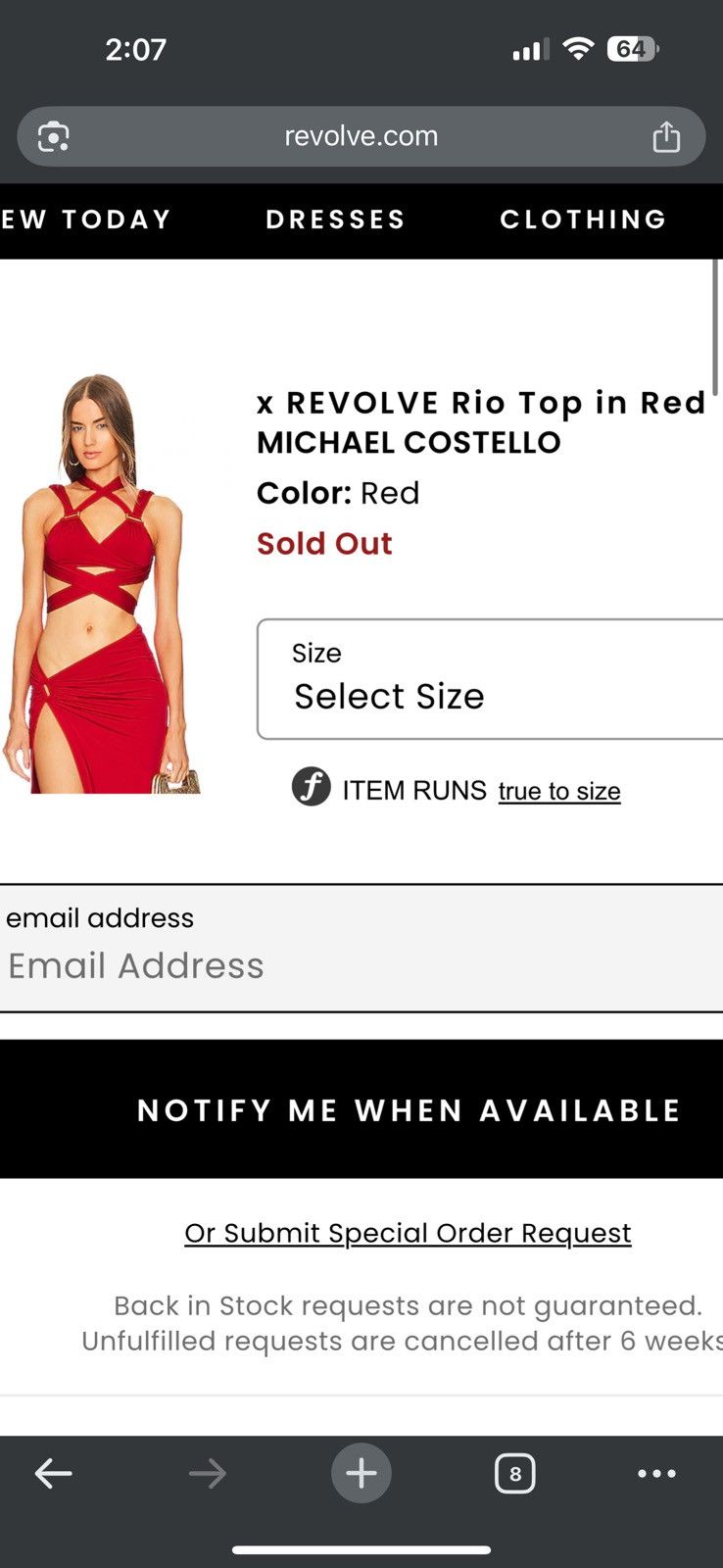 REVOLVE Revolve X Michael Costello Wrap Top Size M / US 6-8 / IT 42-44 - 1 Thumbnail