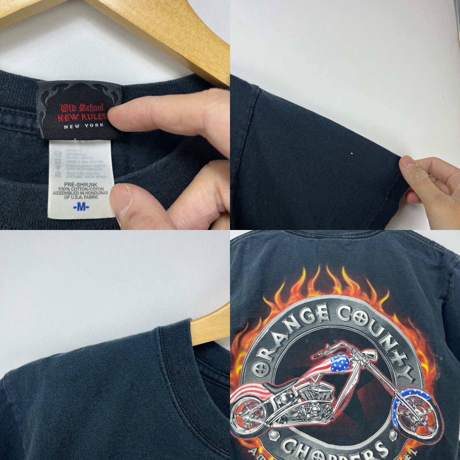 Vintage VINTAGE Orange County Choppers Flames Biker T-shirt M Medium Black Mens T-Shirt Size US M / EU 48-50 / 2 - 8 Thumbnail