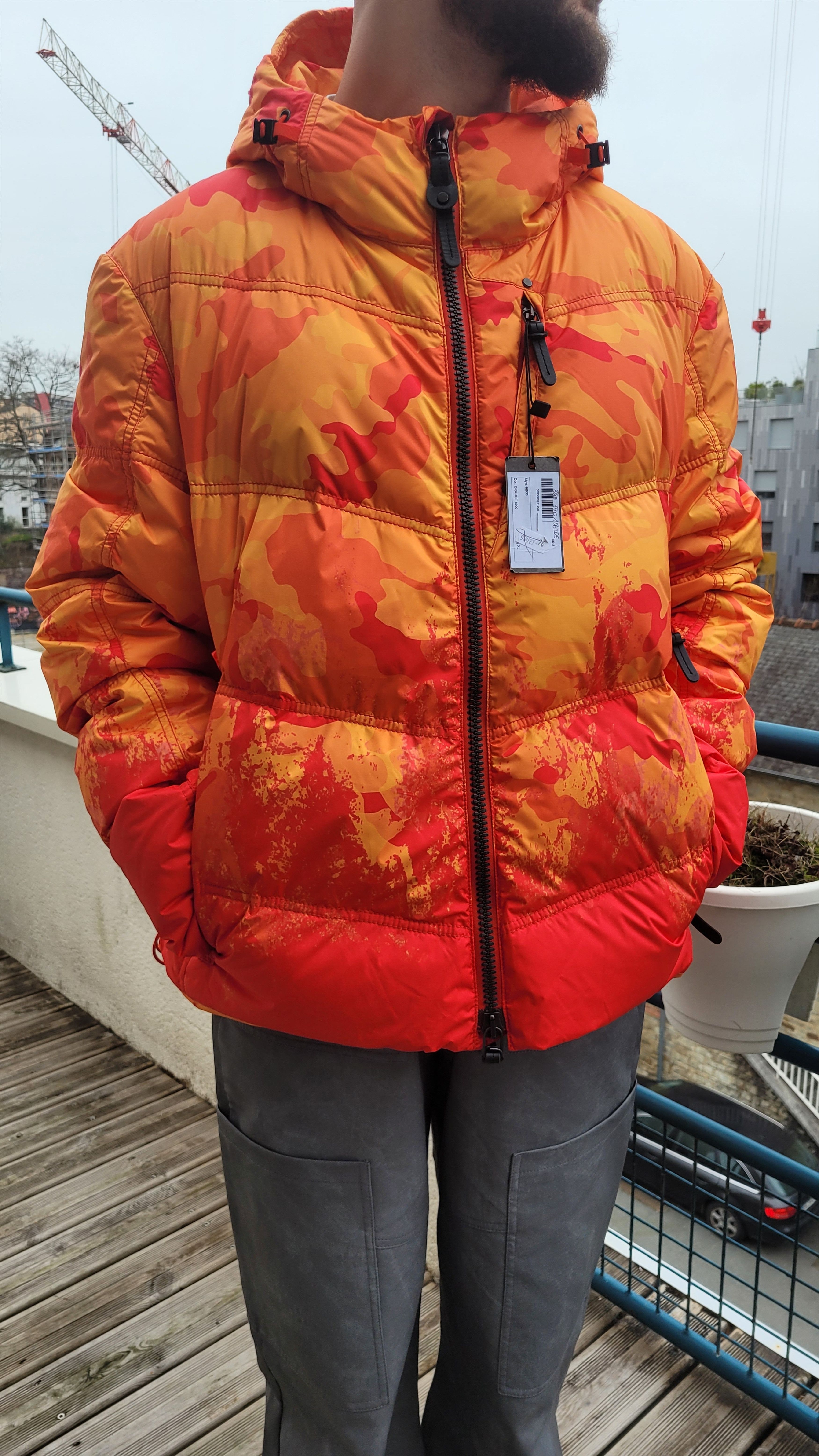 Other KRU V Power Orange Camo fade puffer jacket Size US XL / EU 56 / 4 - 7 Thumbnail