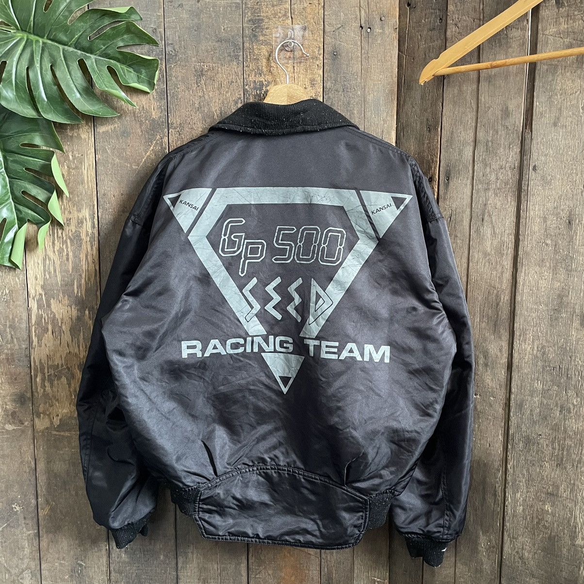 Vintage Vintage GP500 SEED Racing Team Reversible Bomber Jacket Size US L / EU 52-54 / 3 - 1 Thumbnail