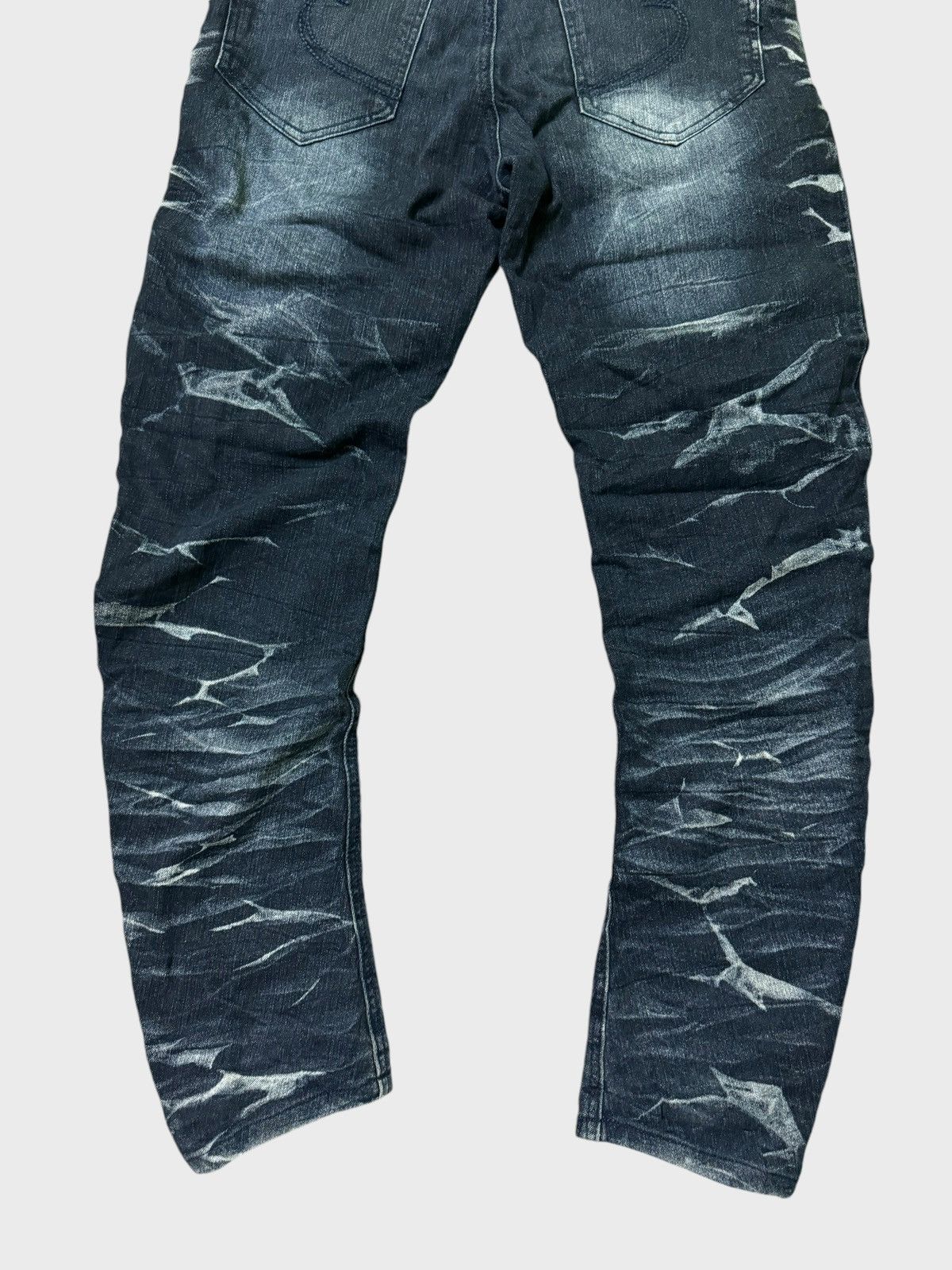 Designer × Japanese Brand × Vintage Vtg Semantic Design J Curve Legs Claw Mark Acid Wash Denim Size US 28 / EU 44 - 11 Thumbnail
