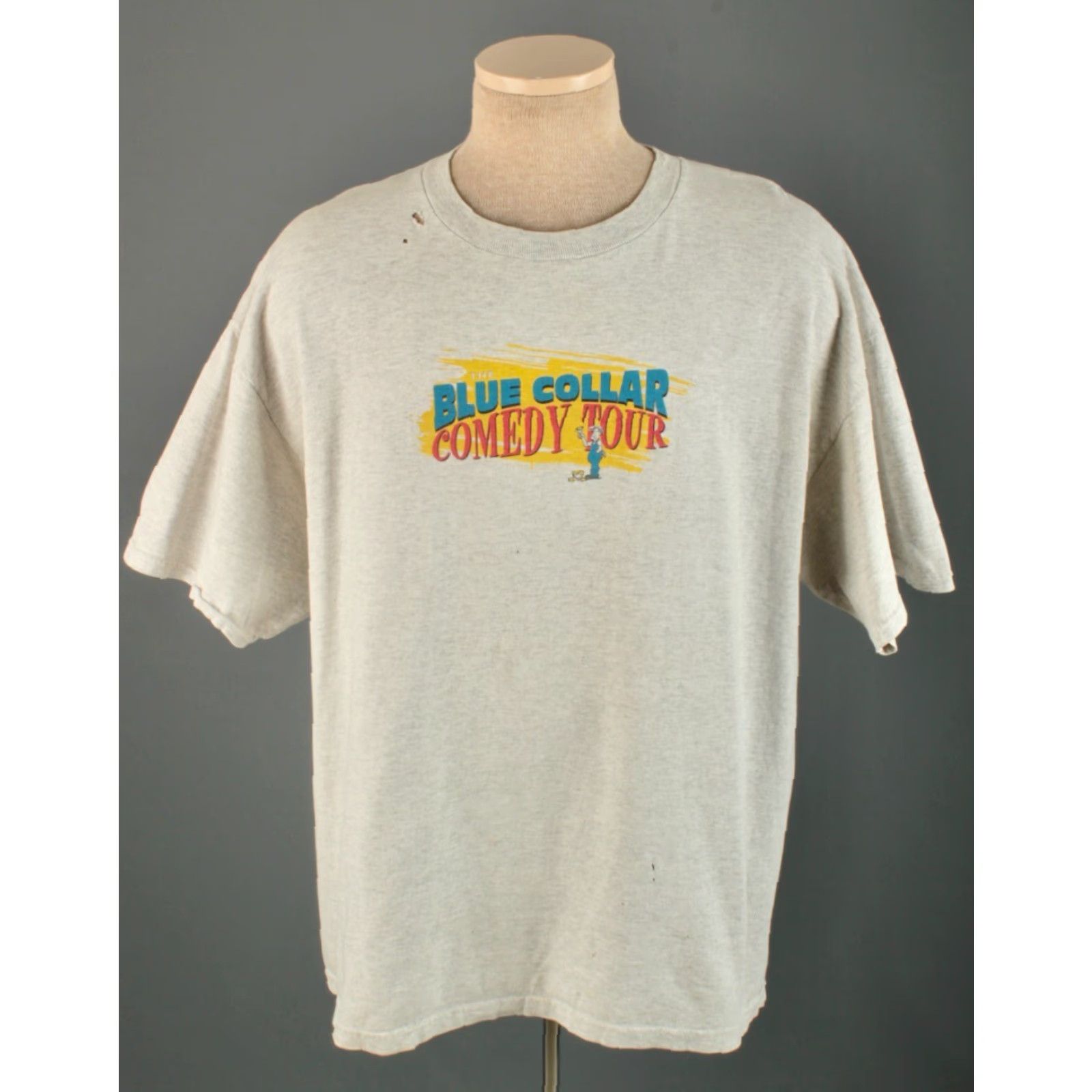 Delta Blue Collar Comedy Tour T-Shirt XXL 2000 Shirt Grey Mens Size US XXL / EU 58 / 5 - 3 Thumbnail