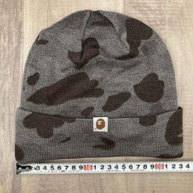 Bape BAPE Black camo brim beanie knit cap a bathing ape NIGO Size ONE SIZE - 4 Thumbnail