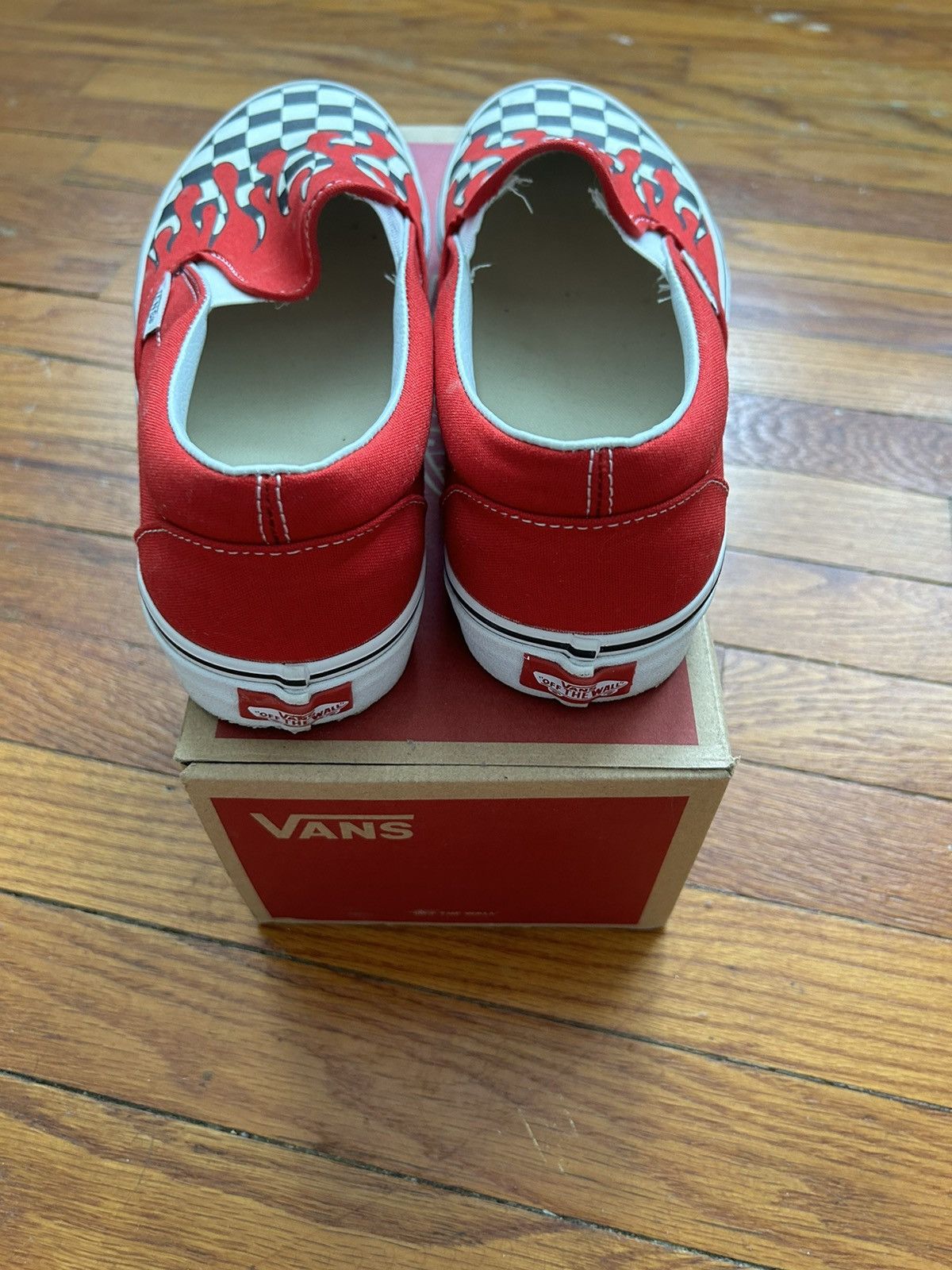 Vans Vans slip on checkered flame Size US 10 / EU 43 - 3 Thumbnail