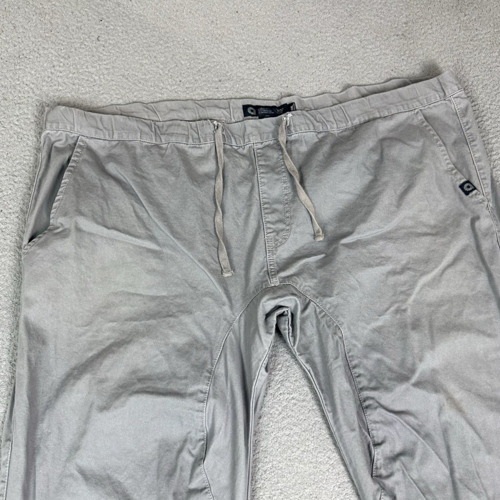 Akademiks Akademiks Pants Men 5XL Gray Joggers Pull On Pockets Drawstring Cotton Chino Shirt Size US 39 - 3 Thumbnail