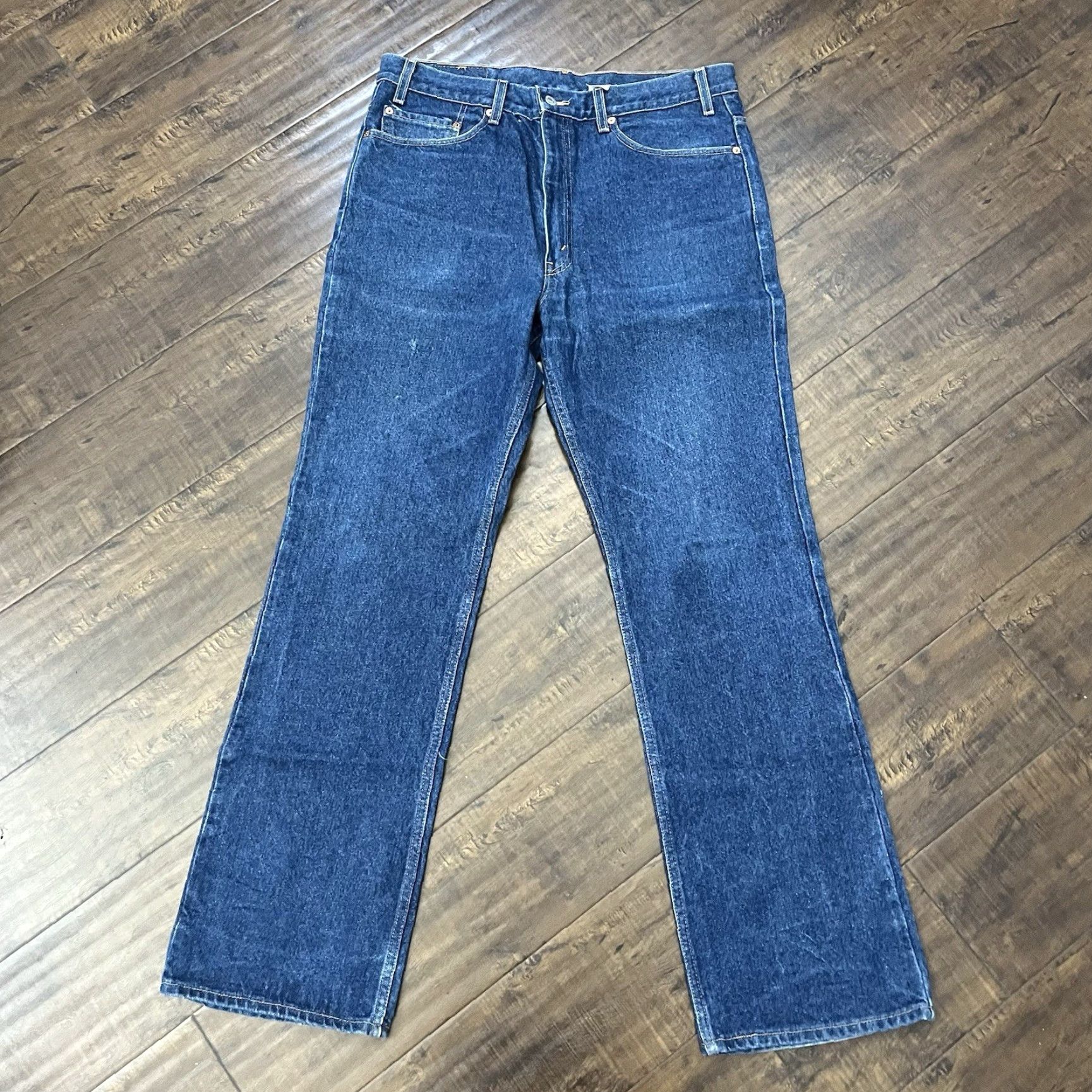Levi's VINTAGE Levi's 517 Jeans Men 38x34 Denim Bootcut Western Cowboy Y2K 90s Dark Wash Size US 38 / EU 54 - 4 Thumbnail
