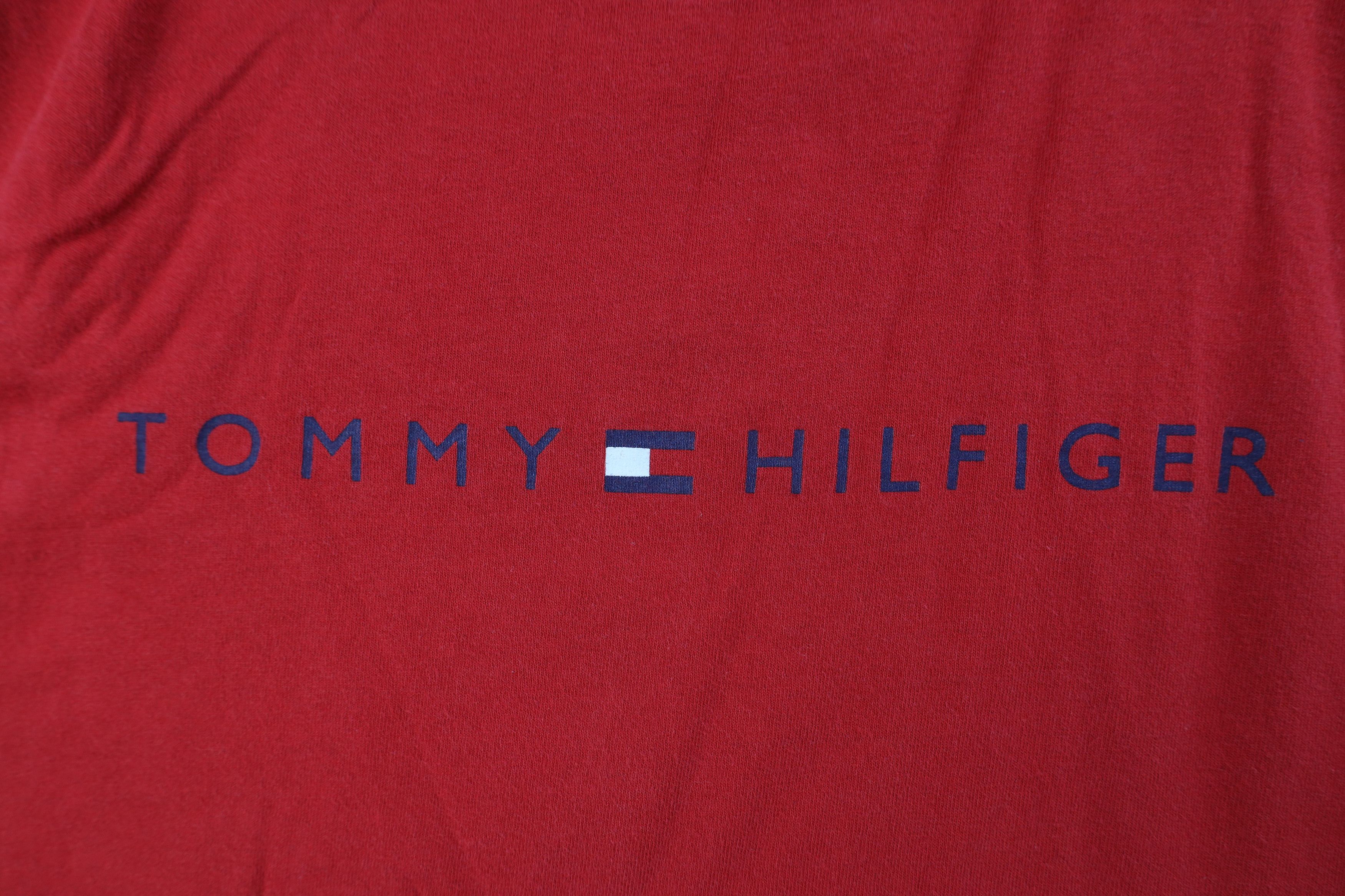 Tommy Hilfiger Vintage 90s Tommy Hilfiger Spell Short Sleeve T-Shirt Red Size US XXL / EU 58 / 5 - 4 Thumbnail