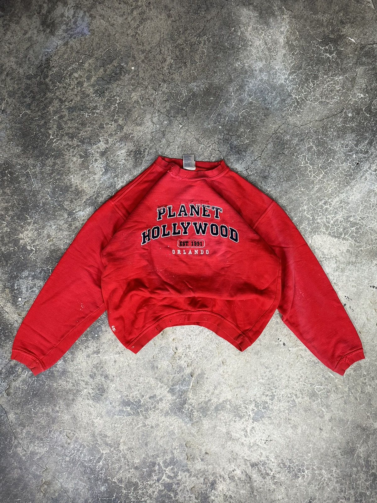 Planet Hollywood × Vintage Vintage Thrashed Planet Hollywood Crewneck Size US S / EU 44-46 / 1 - 1 Thumbnail