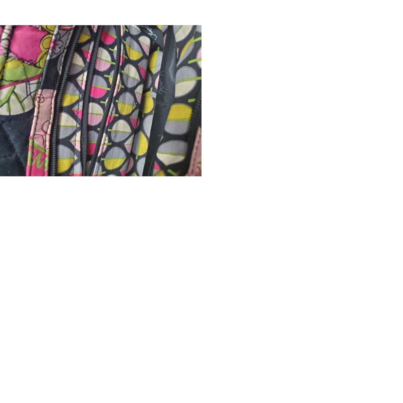 Vera Bradley Vera Bradley Tote Handbag Womens Black Multi Moon Blooms Floral Quilted Tote Medium Casual Formal Shoulder Strap Mens? Size ONE SIZE - 10 Thumbnail