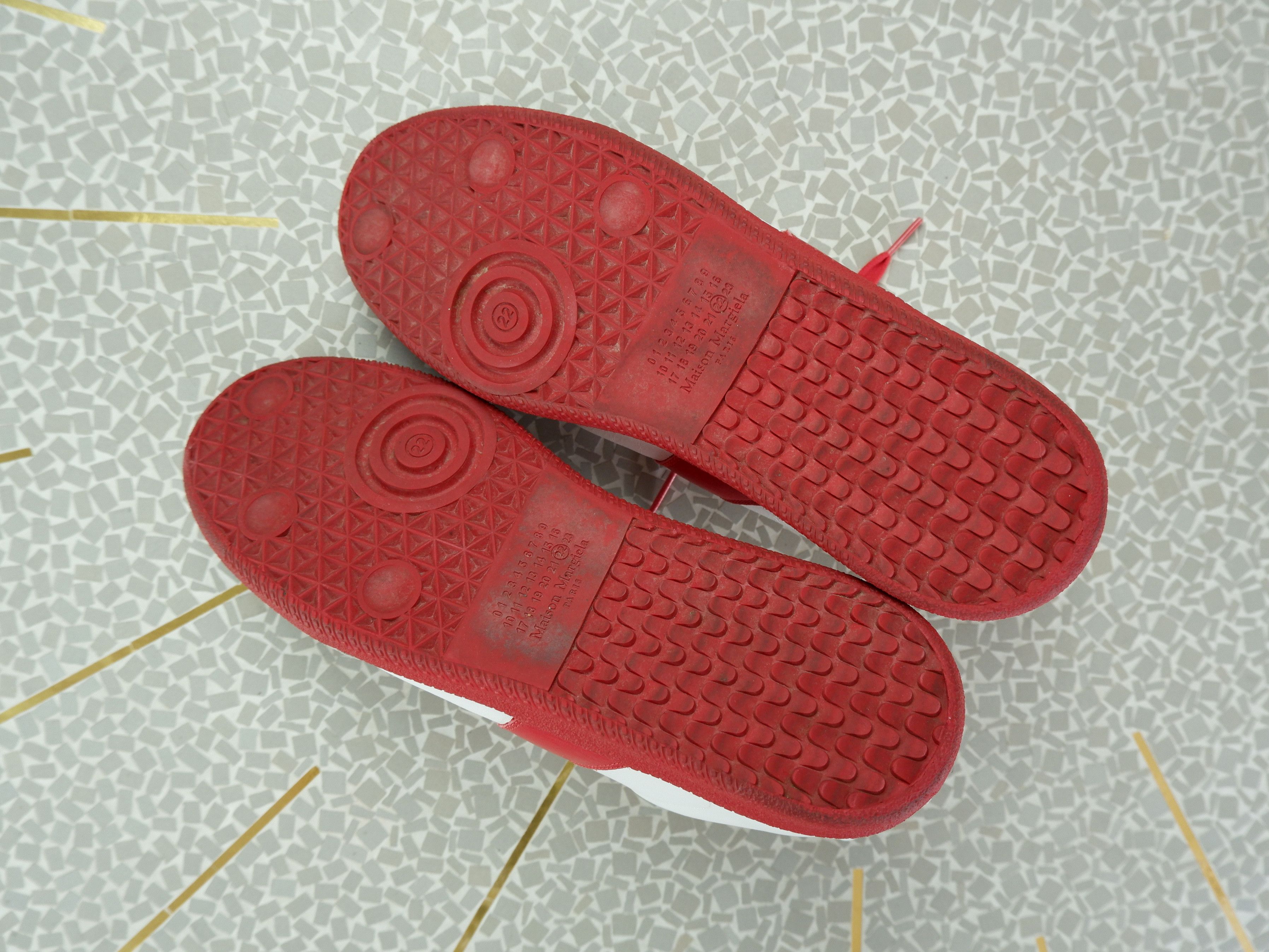 Maison Margiela Best price! Maison Margiela white replica sneakers red sole Size US 10 / EU 43 - 8 Thumbnail