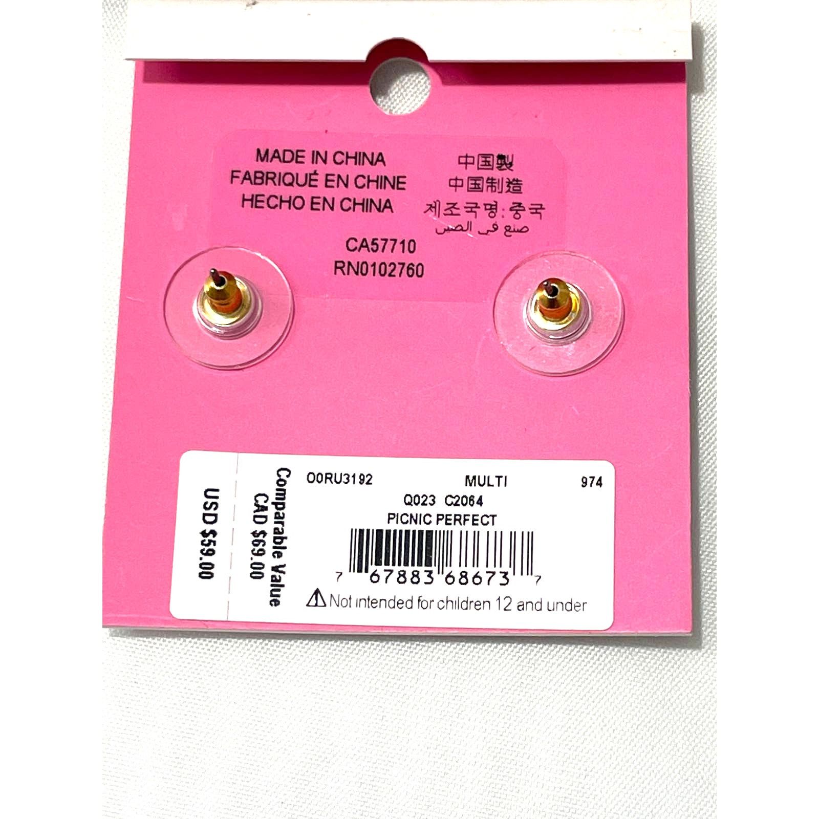 Kate Spade Kate Spade Watermelon Earrings Studs New Size ONE SIZE - 5 Thumbnail