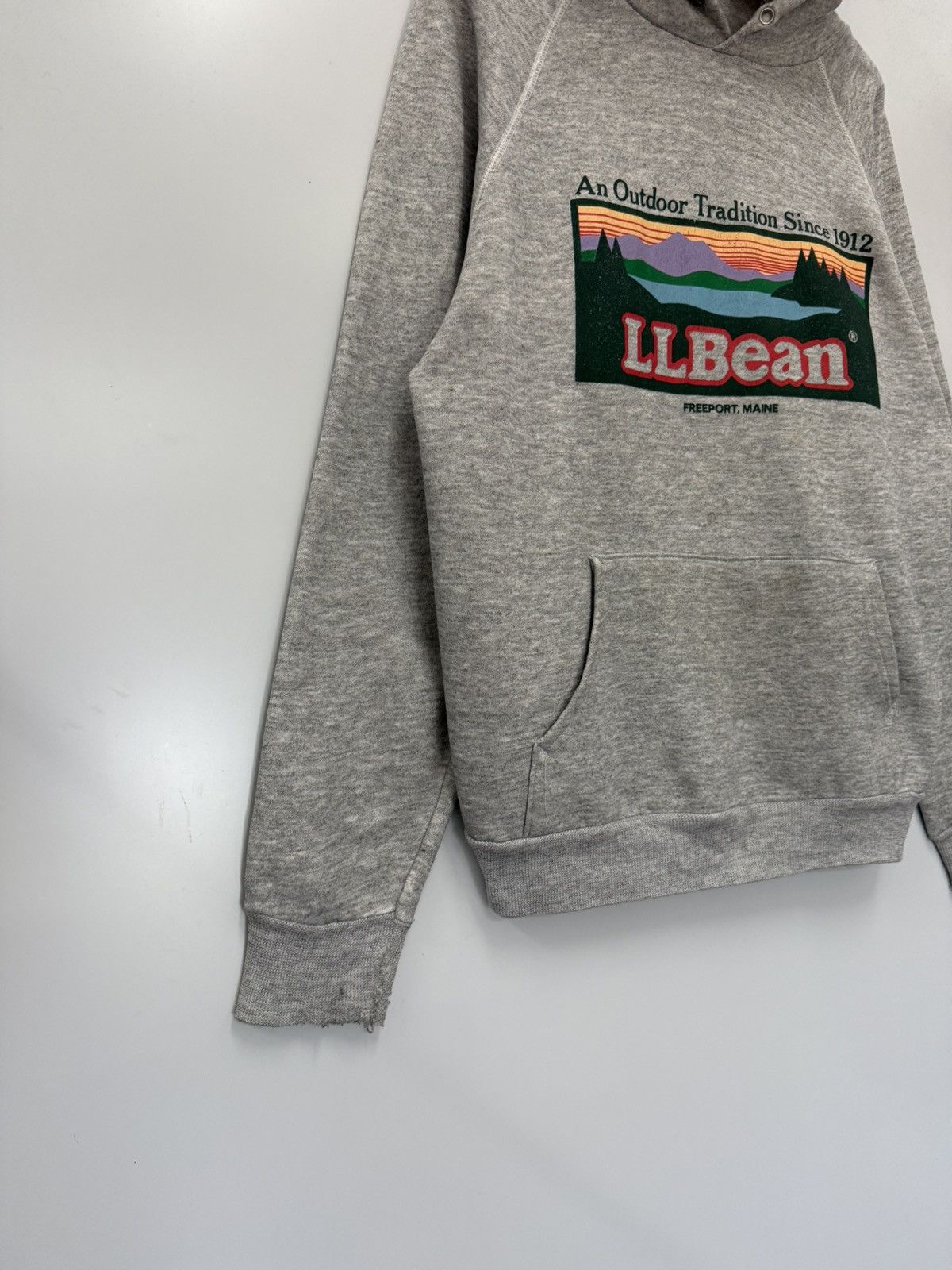 L.L. Bean 🔥 Vintage 80's L.L Bean Hanes Label Tag Hoodie Size US S / EU 44-46 / 1 - 3 Thumbnail
