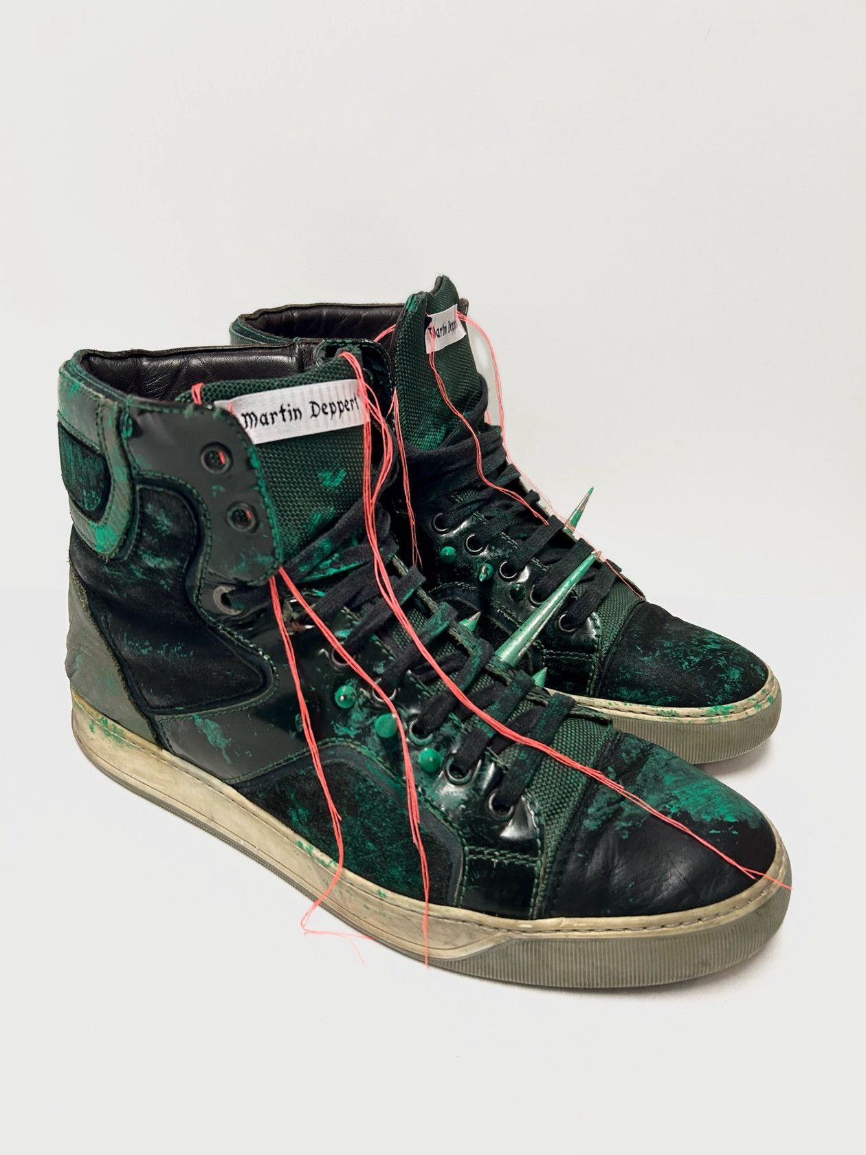 2011 DBB1 Patent High-Top Sneakers — Reworked