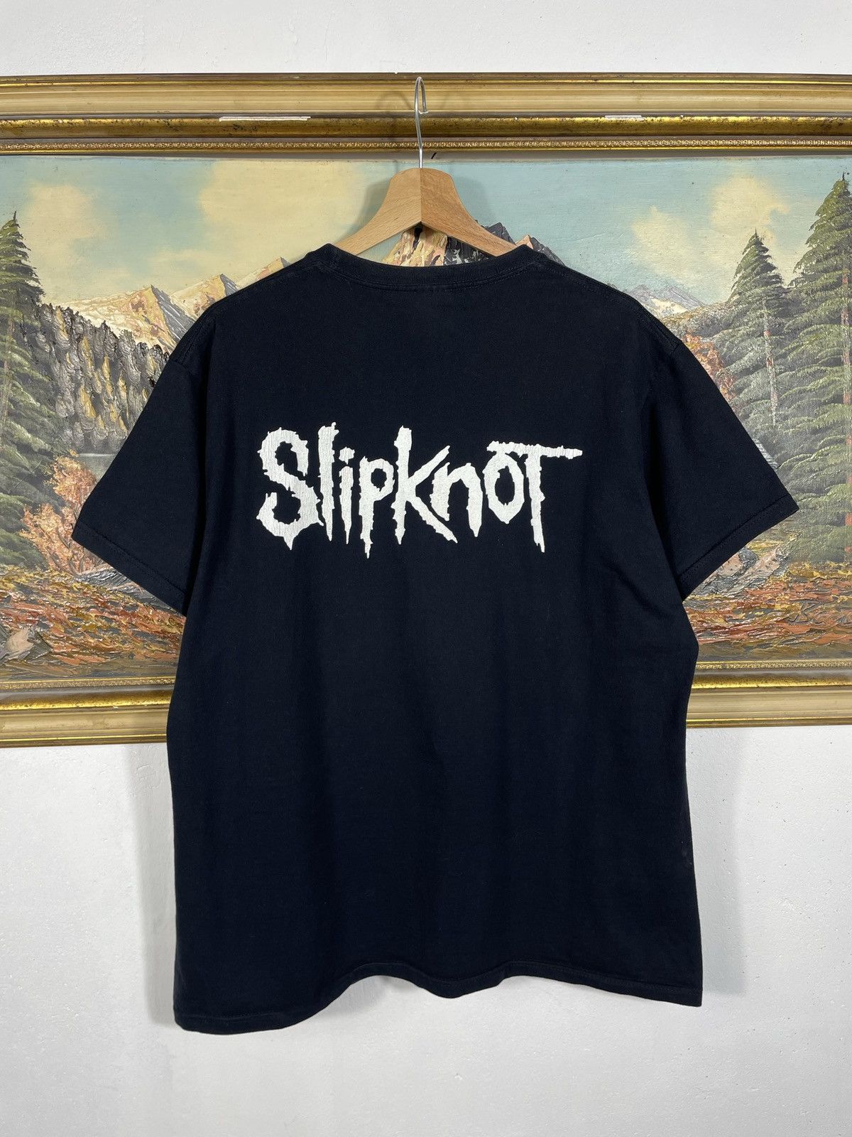 Band Tees Slipknot Vintage Y2k Black Ter Merch Band Metal Rock Size US M / EU 48-50 / 2 - 2 Thumbnail