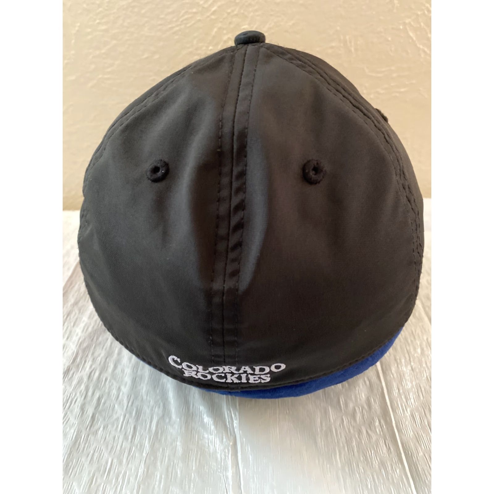 New Era New Era Colorado Rockies Flexfit Baseball Cap Ball Hat Adjustable Solid Washed Men Black"} Size ONE SIZE - 4 Thumbnail