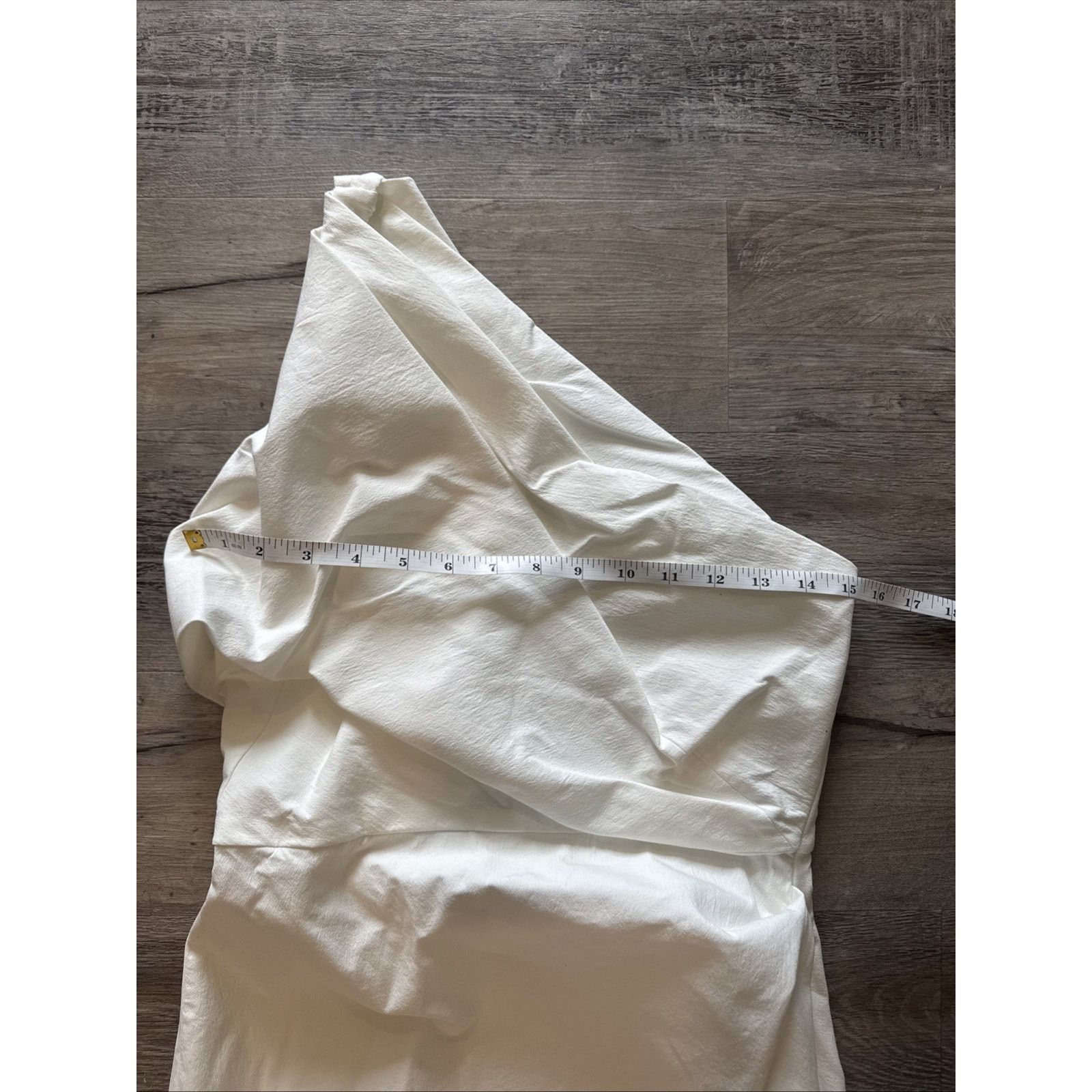 Zara NWT ZARA White Asymmetrical Mini Dress Strapless Size S Size S / US 4 / IT 40 - 4 Thumbnail