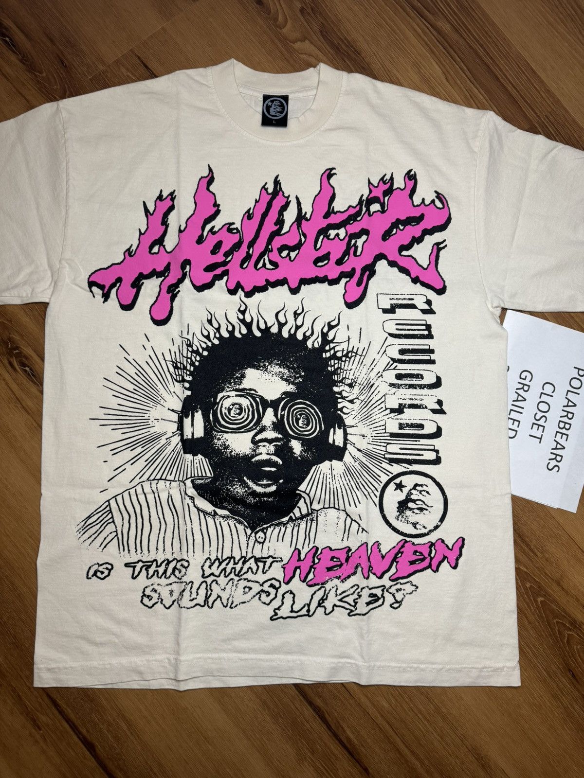 image of Hellstar Sounds Like Heaven Tee in White, Men's (Size 2XL)