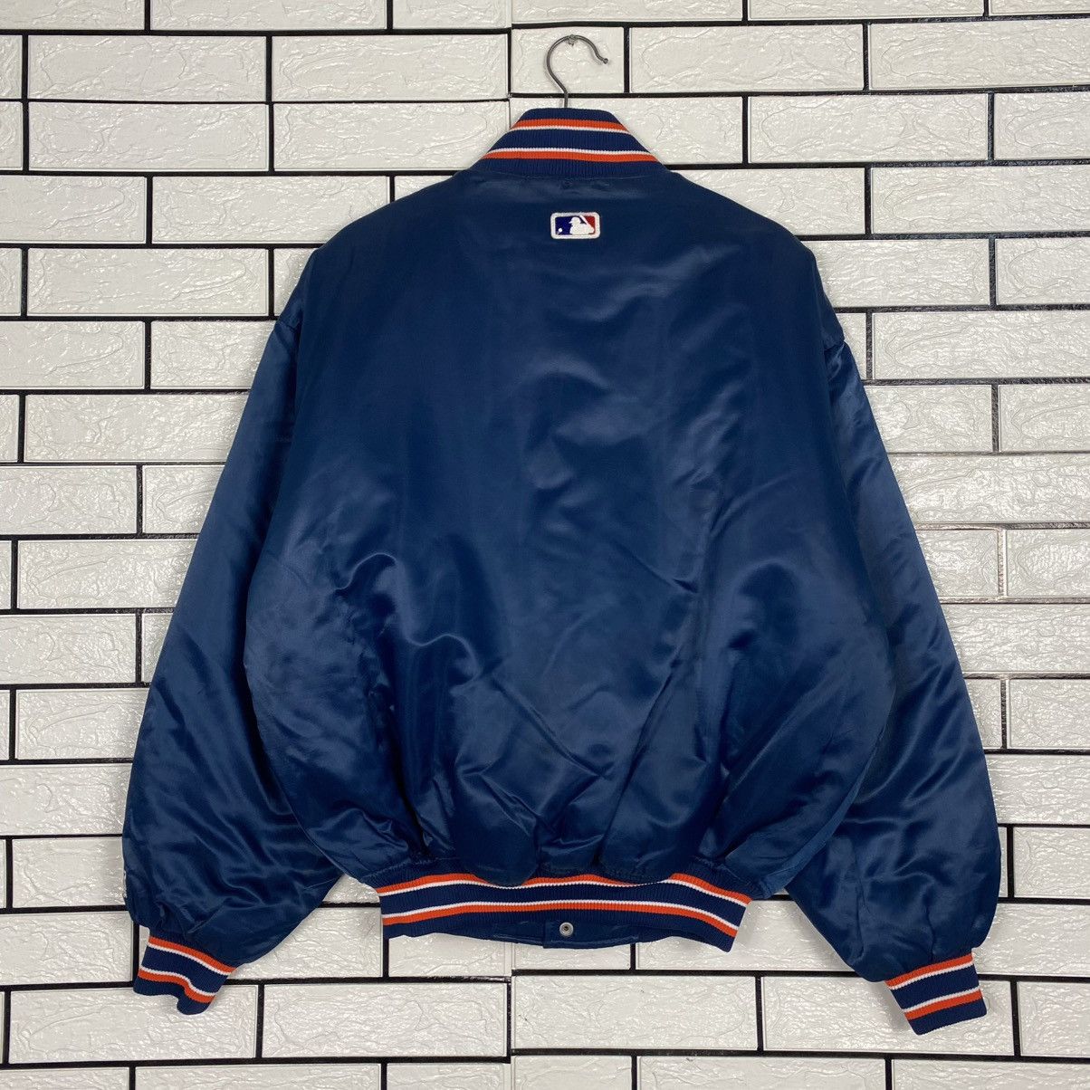 Starter 🔥VINTAGE SATIN BOMBER JACKET MLB NEW YORK STARTER BIG LOGO Size US M / EU 48-50 / 2 - 2 Thumbnail